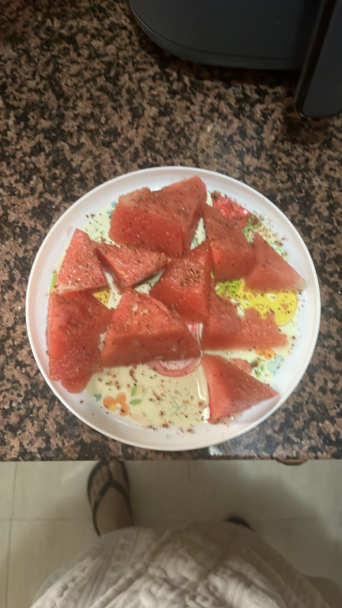 Sandía con especias