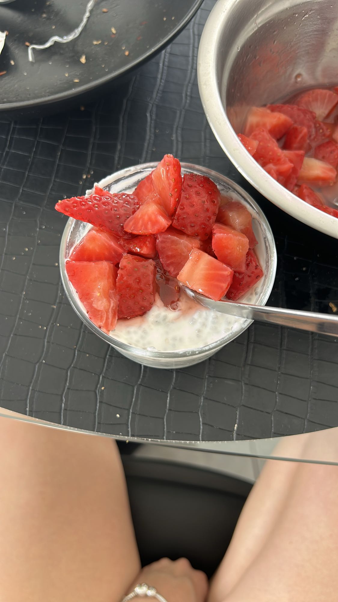 Yaourt aux fraises