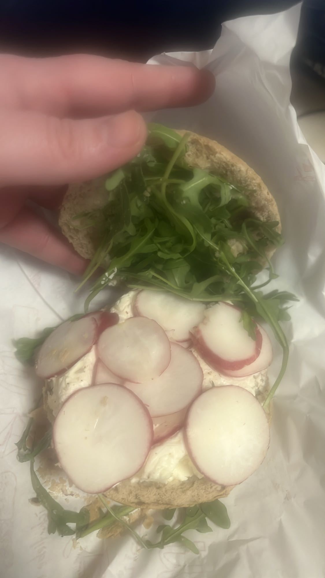 Kanapka z rzodkiewką