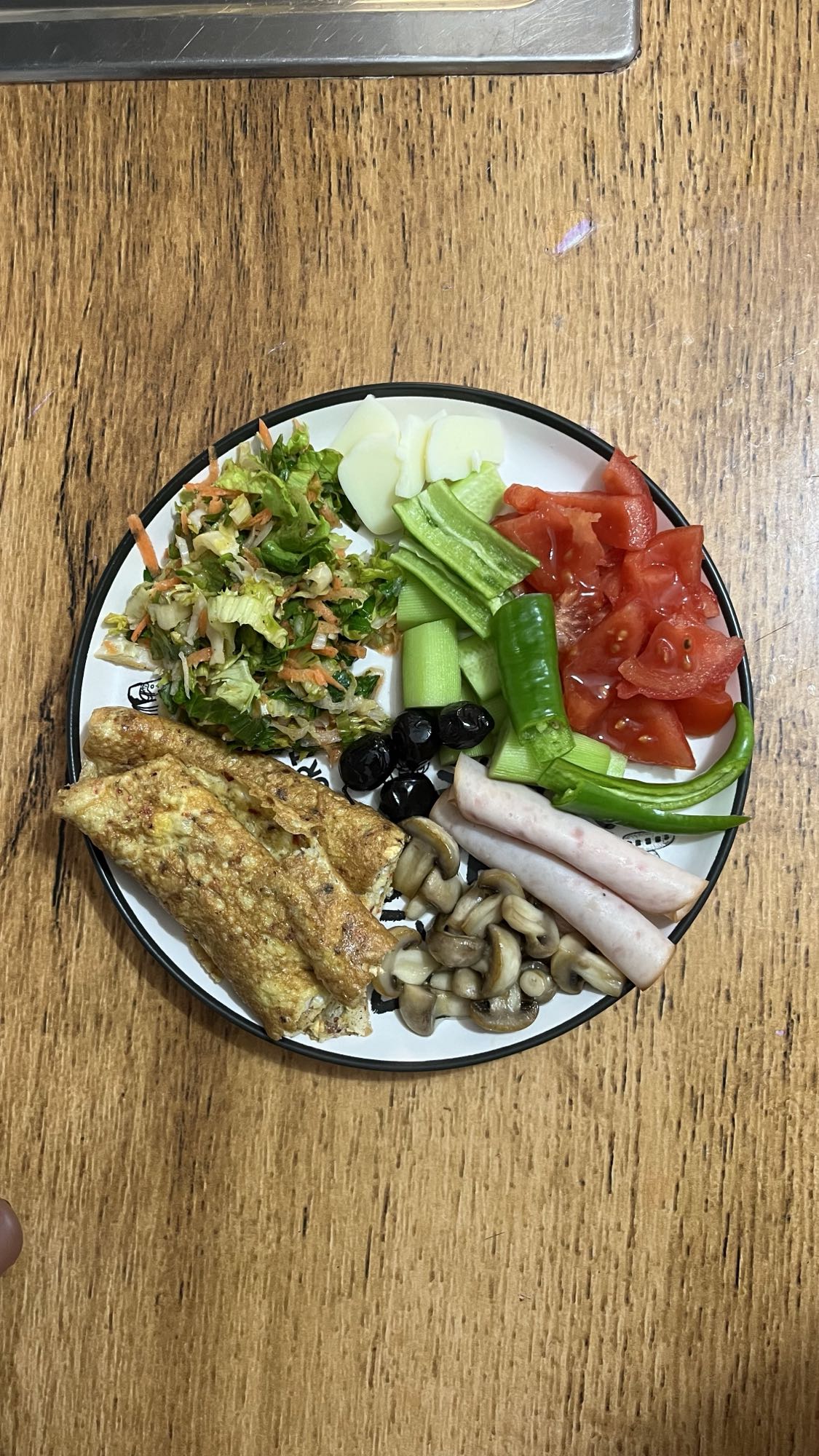 Sağlıklı Kahvaltı Tabağı