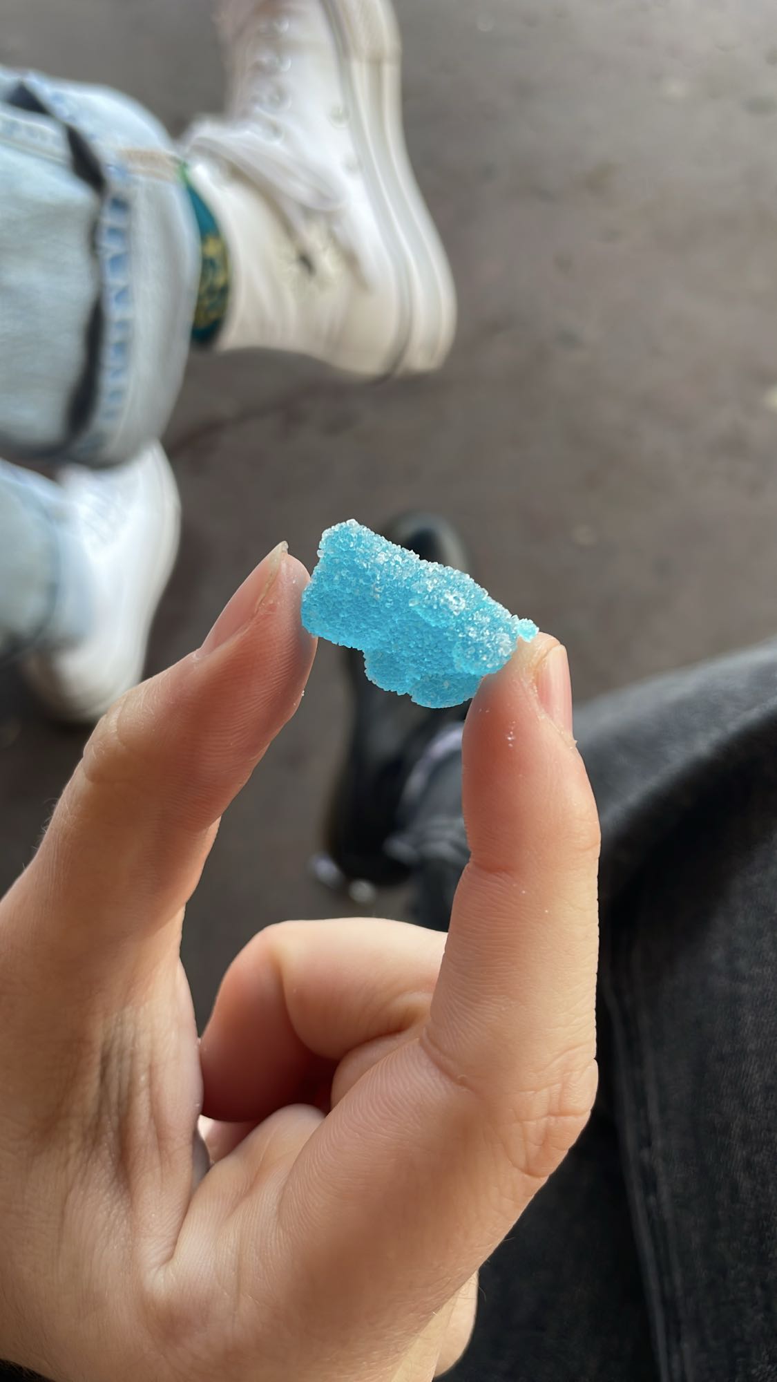 Gomita azucarada azul