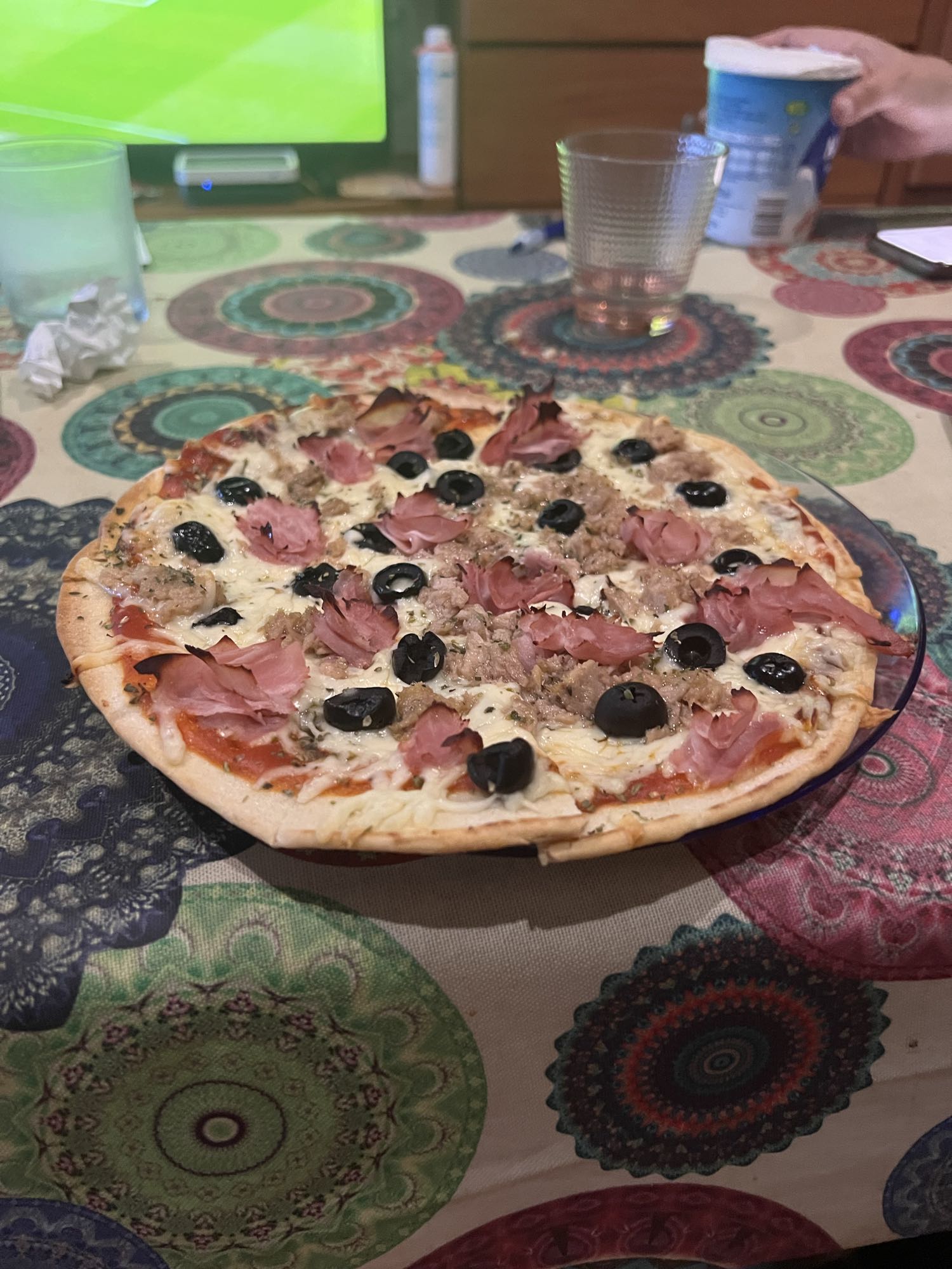 Ham and Olive Pizza