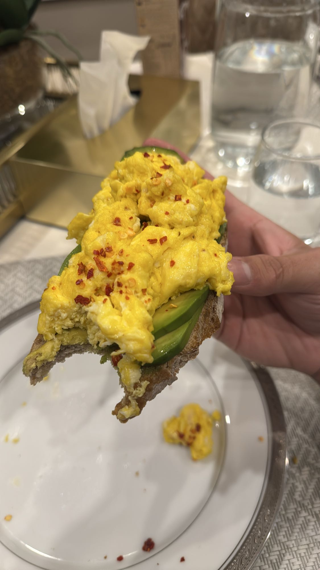 Scrambled Egg Avocado Toast