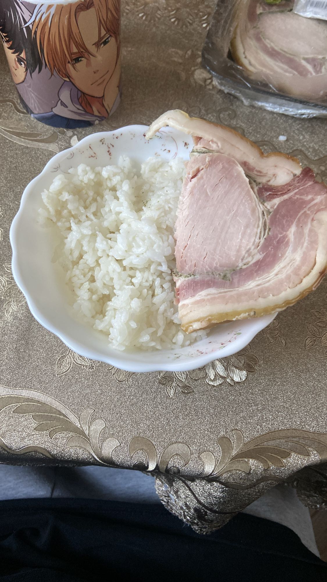 Рис с беконом