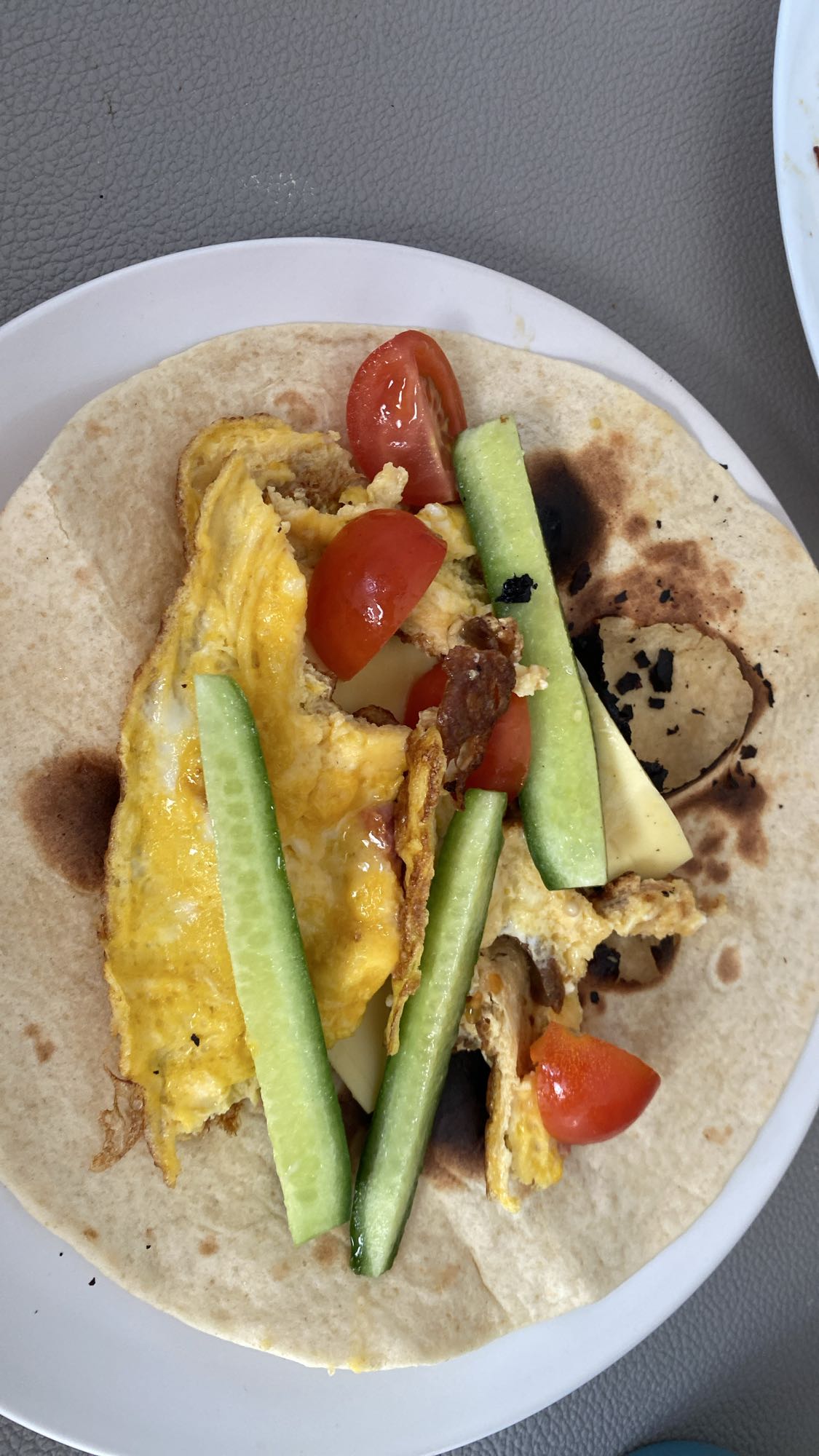 Омлет в тортилье