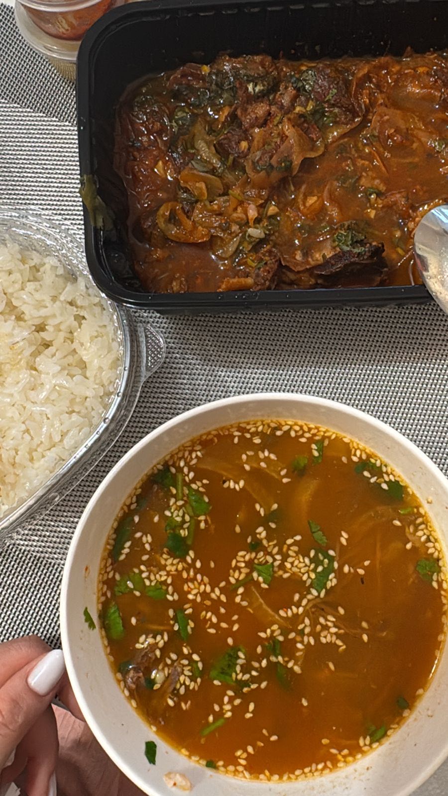 Говяжий суп с рисом