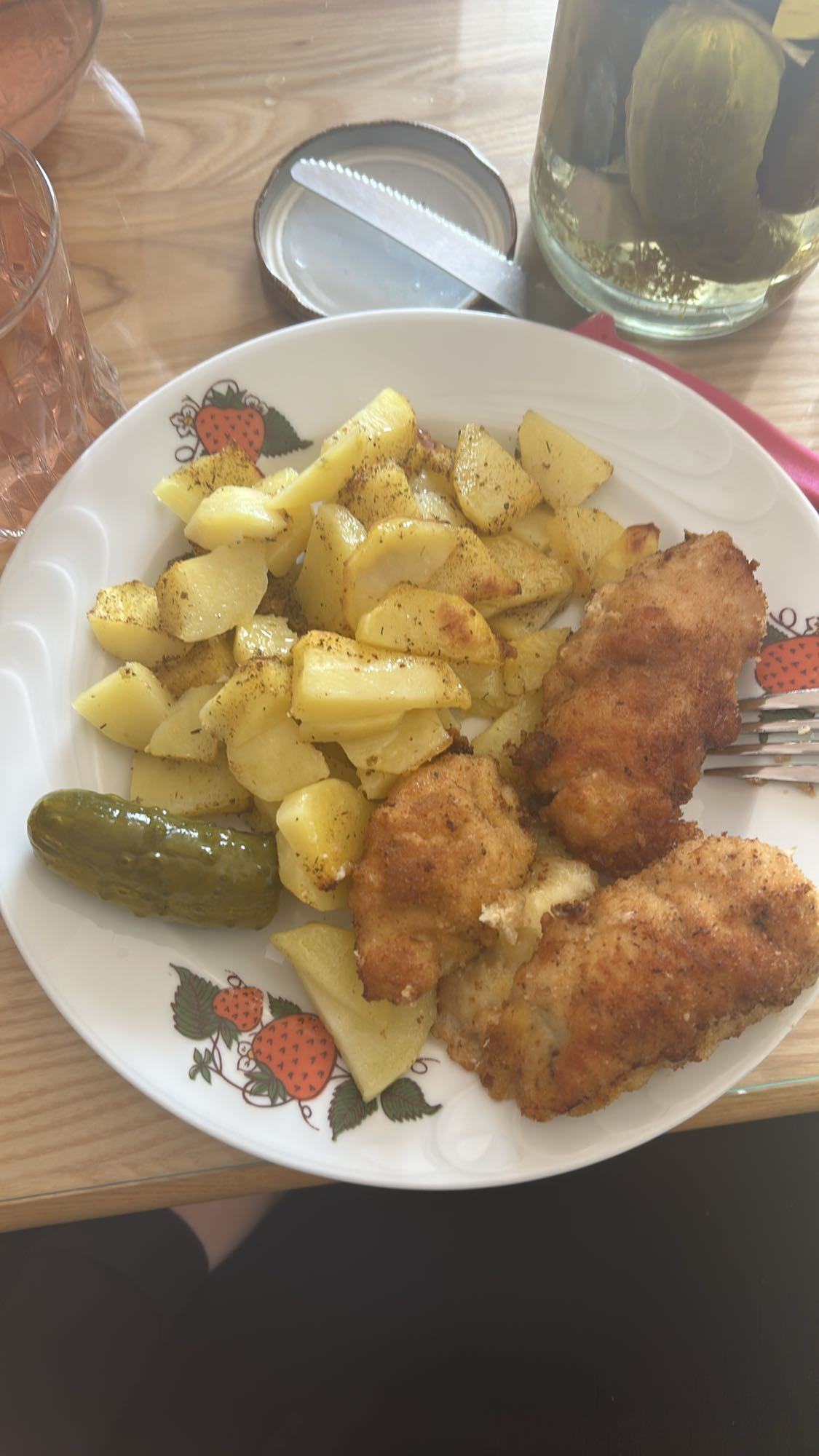 Kotlet z ziemniakami