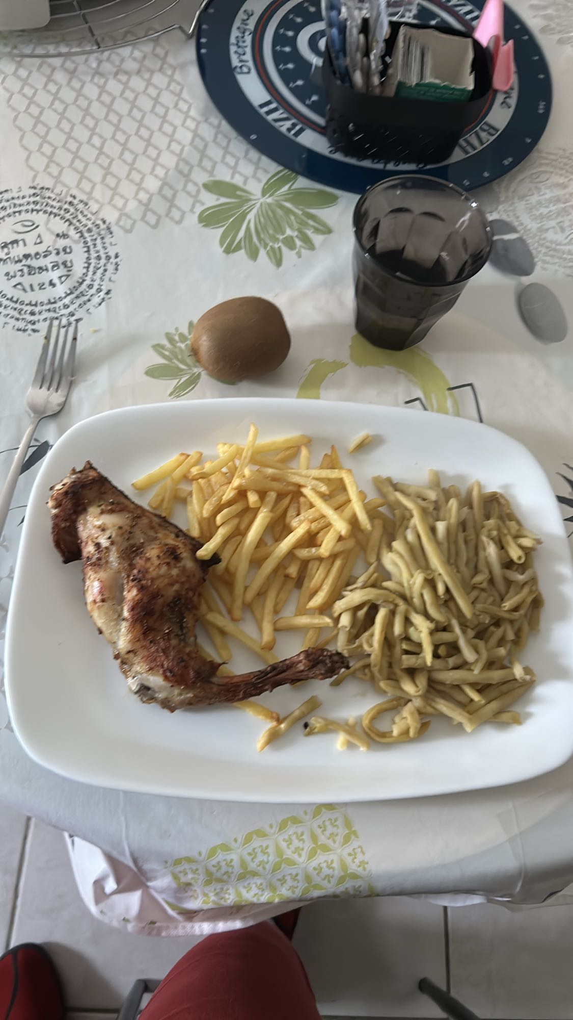 Lapin avec frites