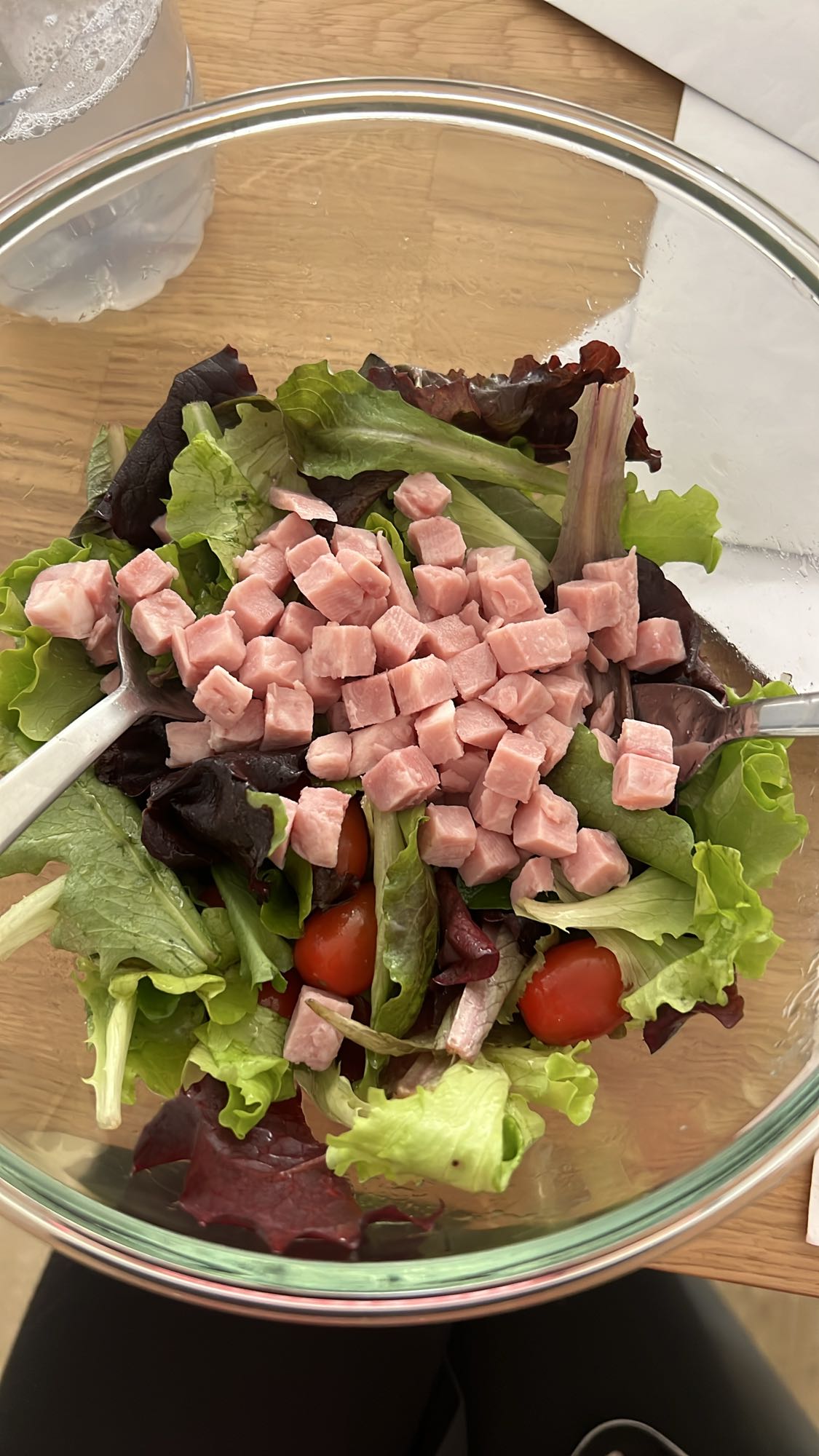 Salade au jambon
