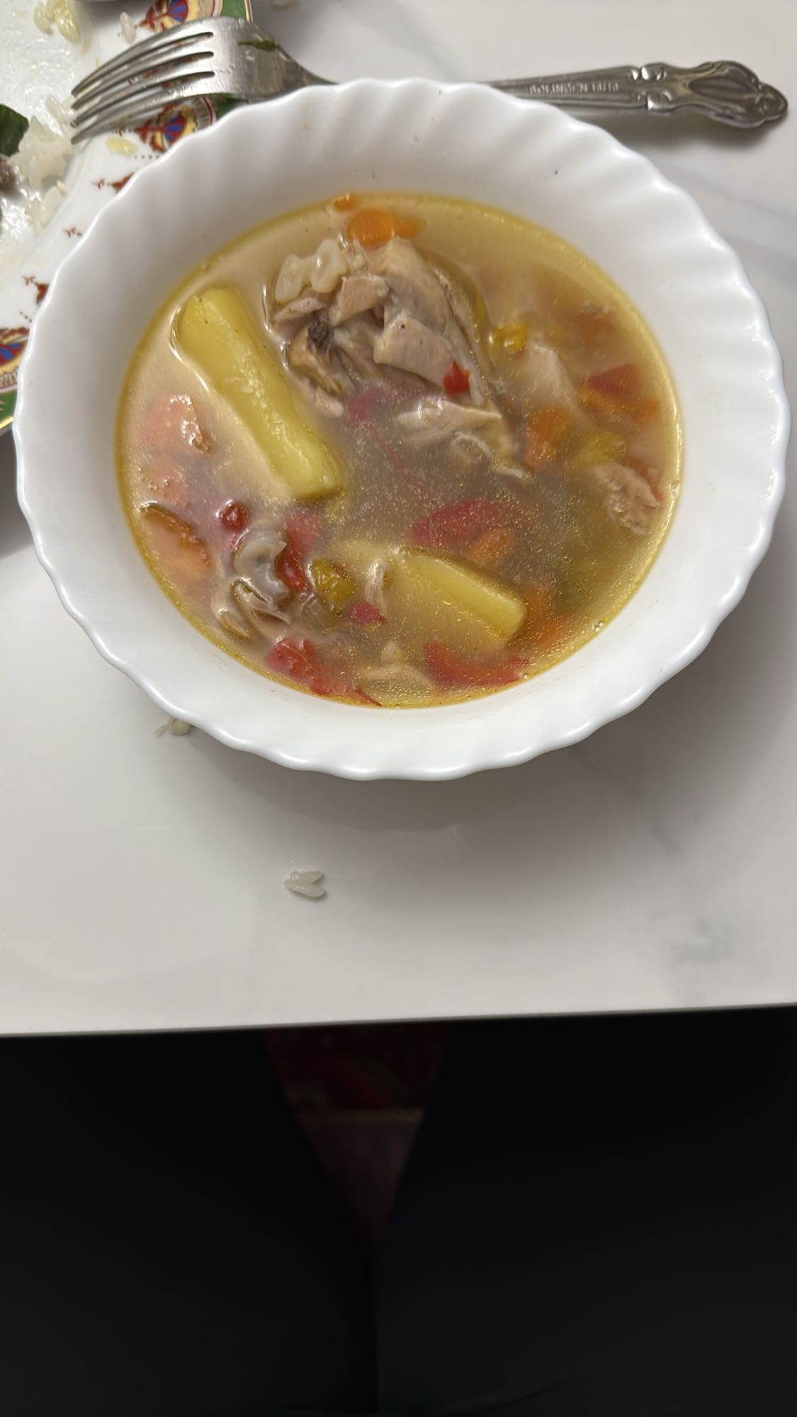 Куриный суп с овощами