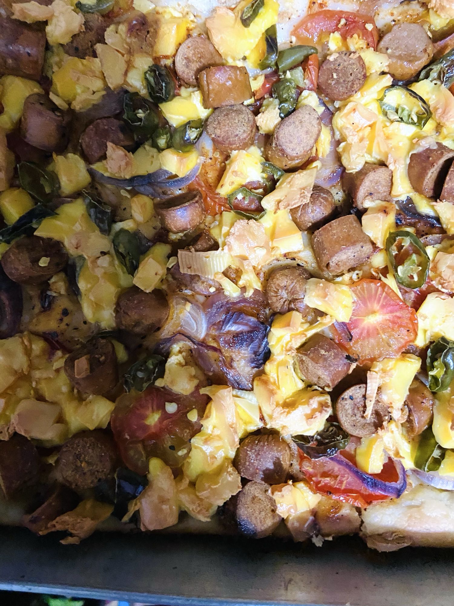 Cheesy Sausage Pizza