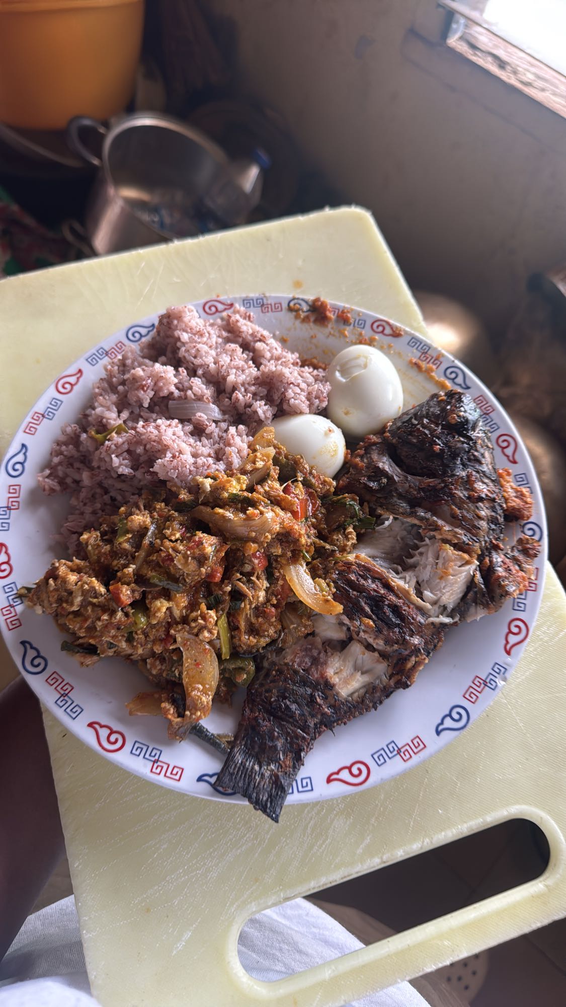 Grilled Fish with Rice