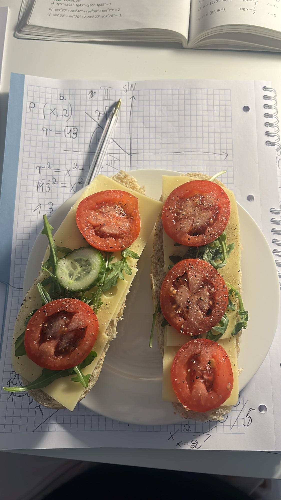 Kanapki z serem i warzywami