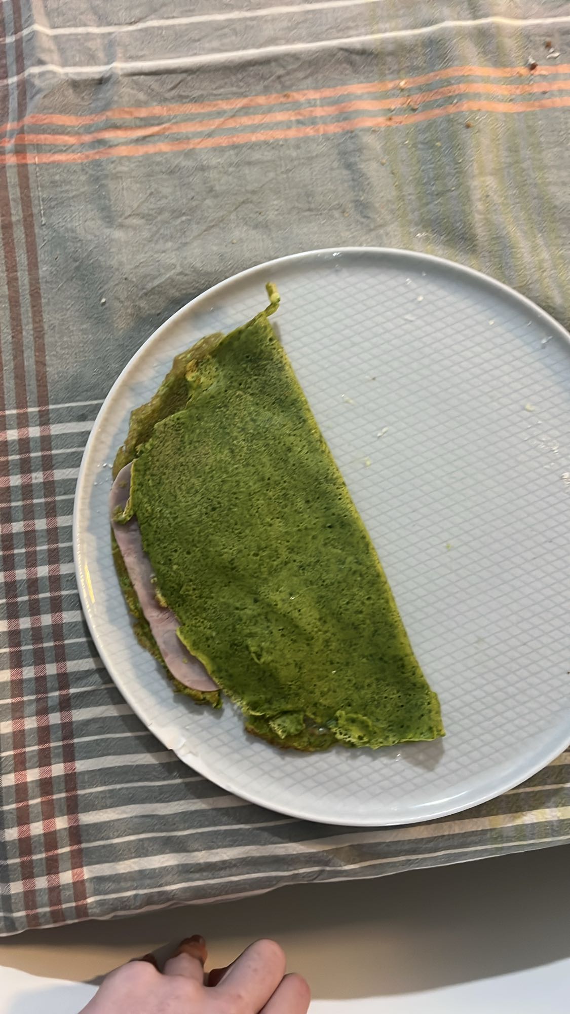 Crepa de espinaca