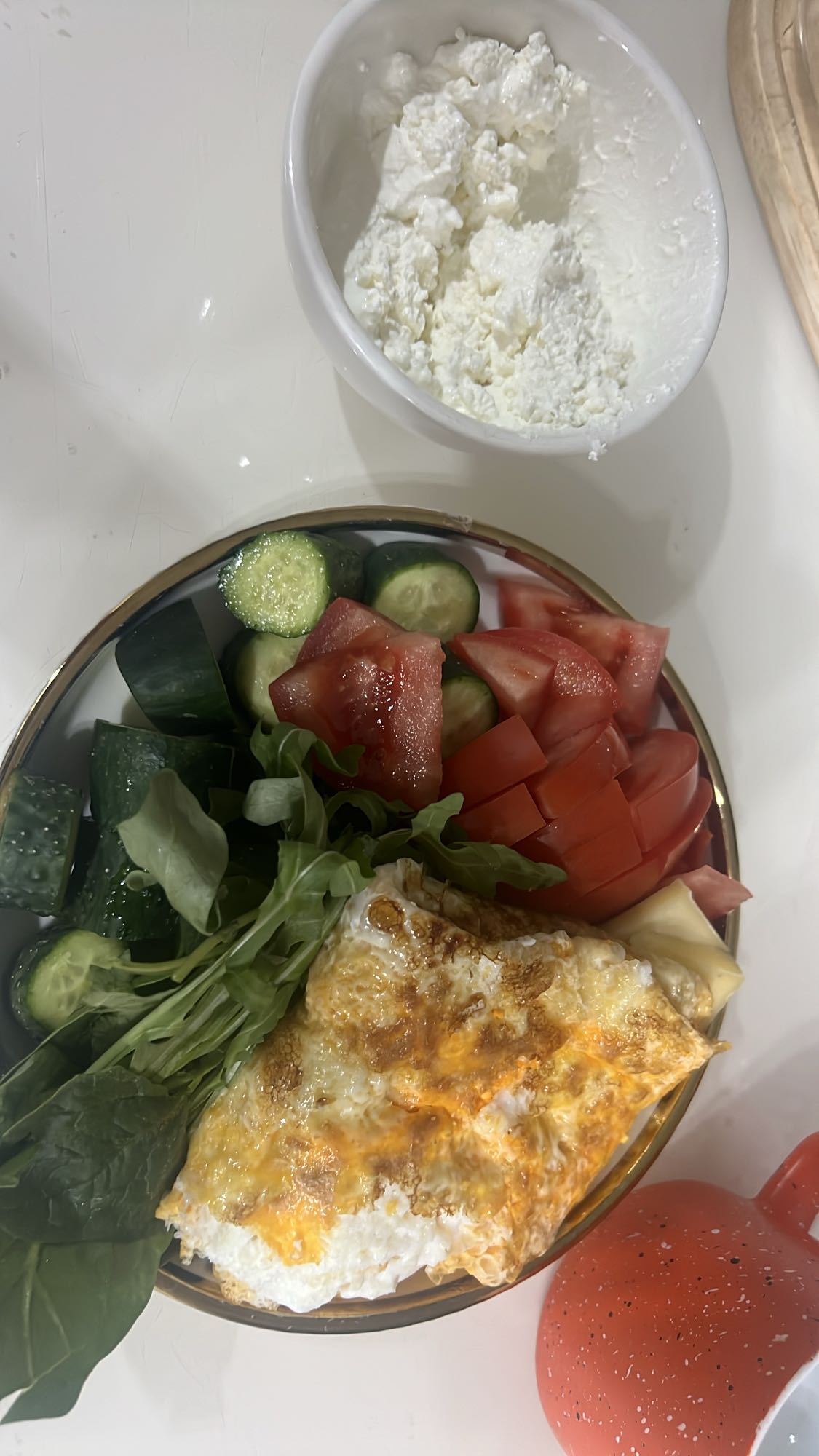 Омлет с овощами