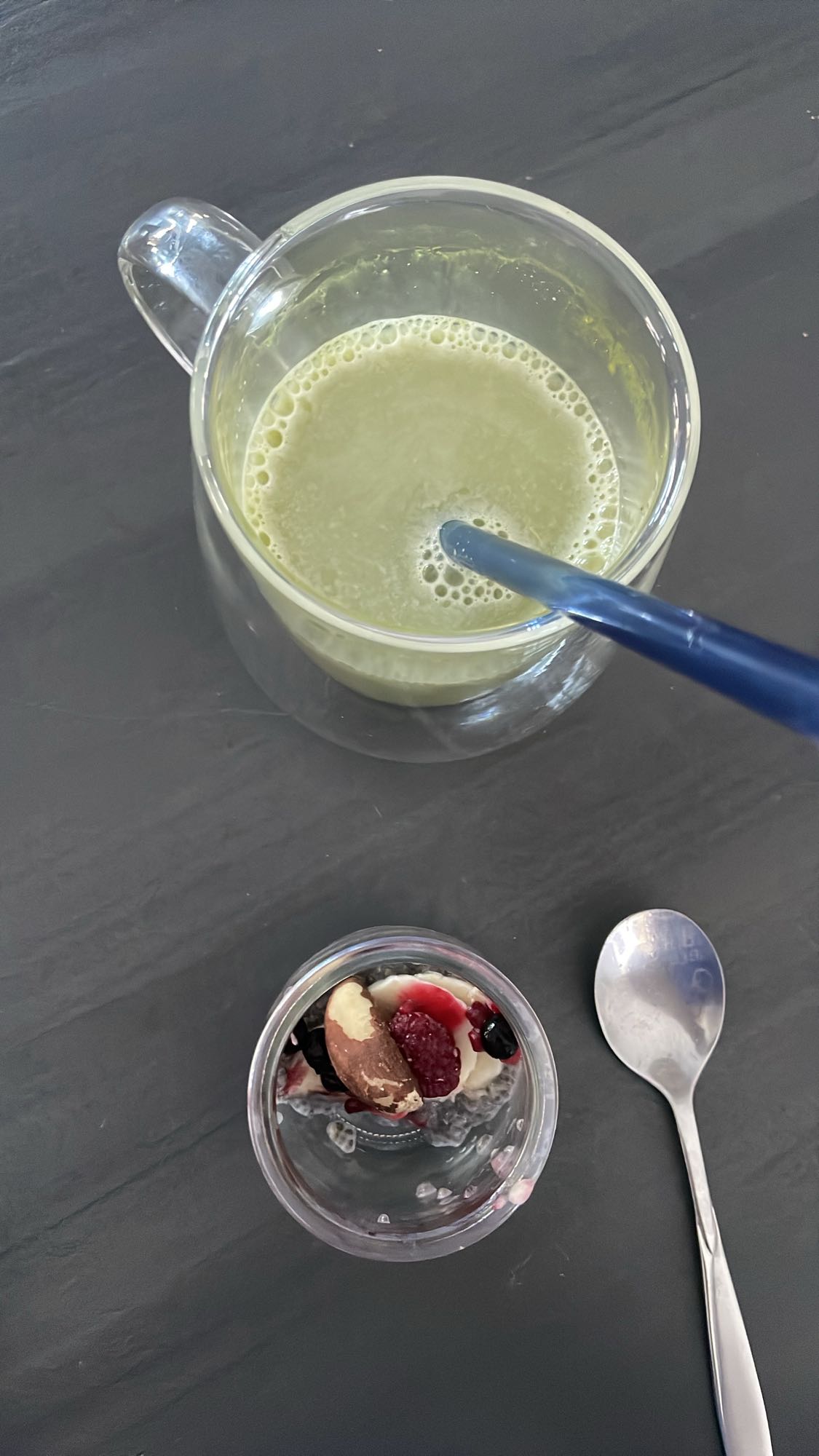 Matcha et pudding chia