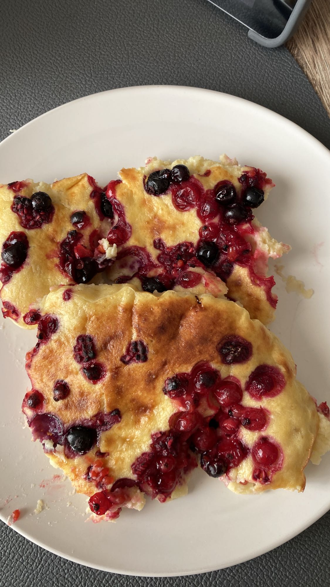 Сырники с ягодами