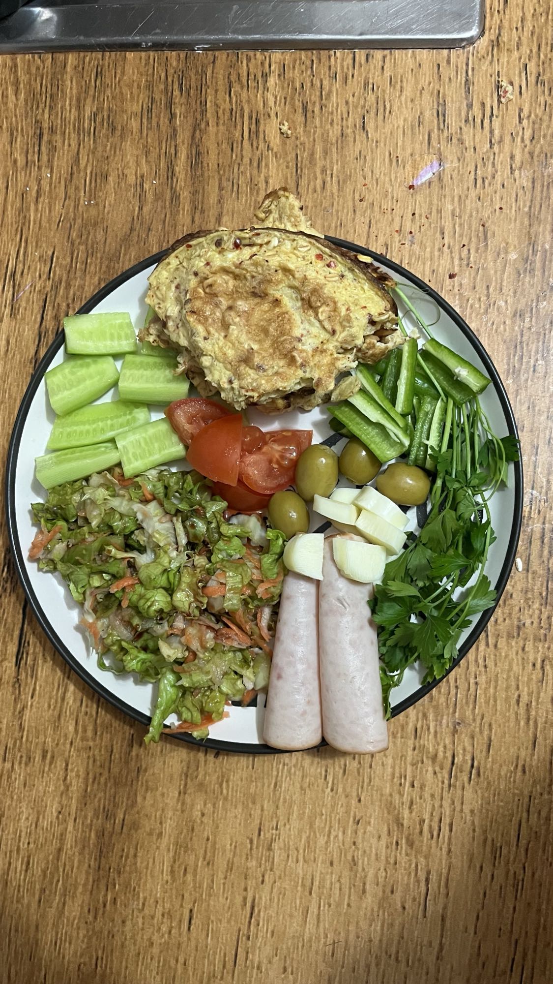 Sağlıklı Kahvaltı Tabağı