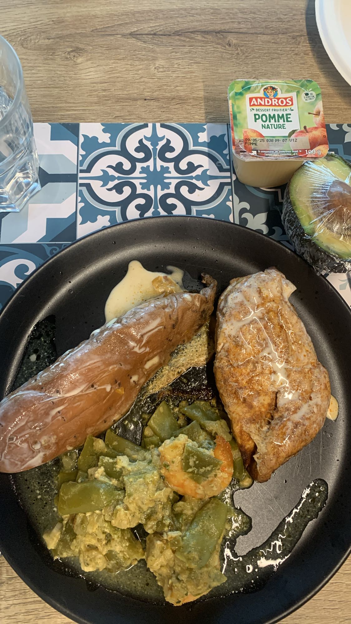 Poulet et patate douce