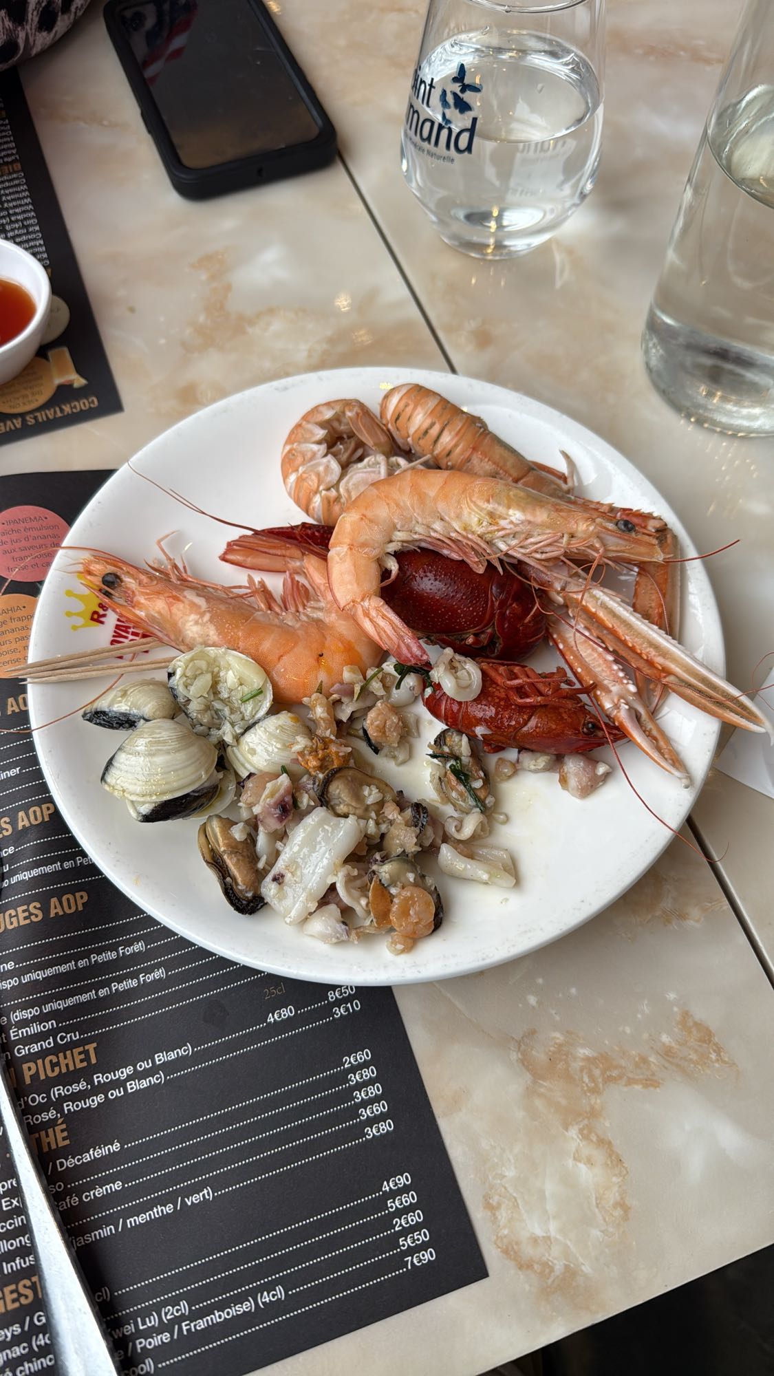 Assiette de fruits de mer