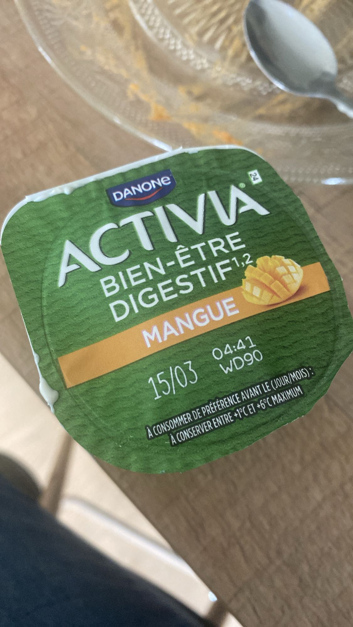 Yaourt Activia Mangue