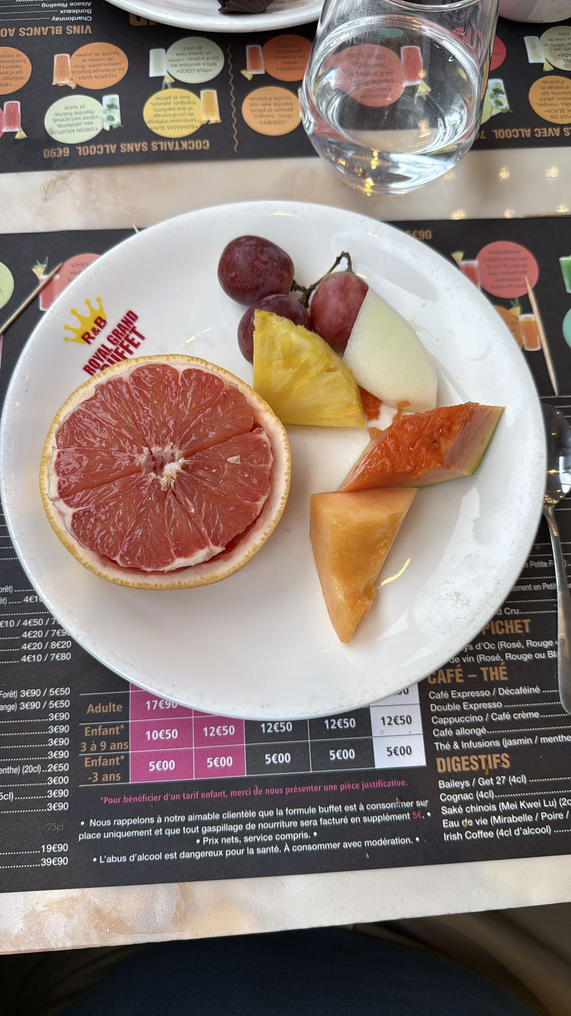 Assiette de fruits