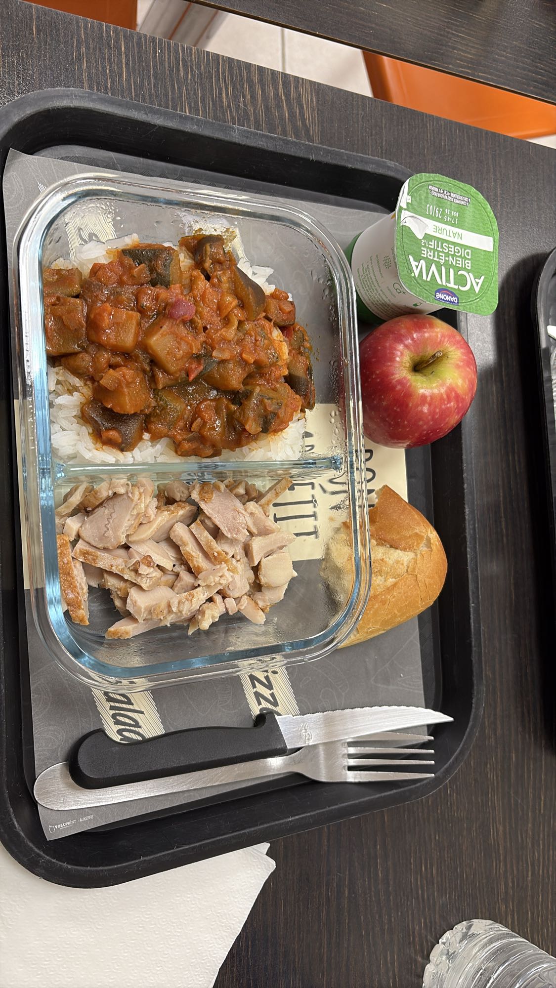 Poulet avec ratatouille