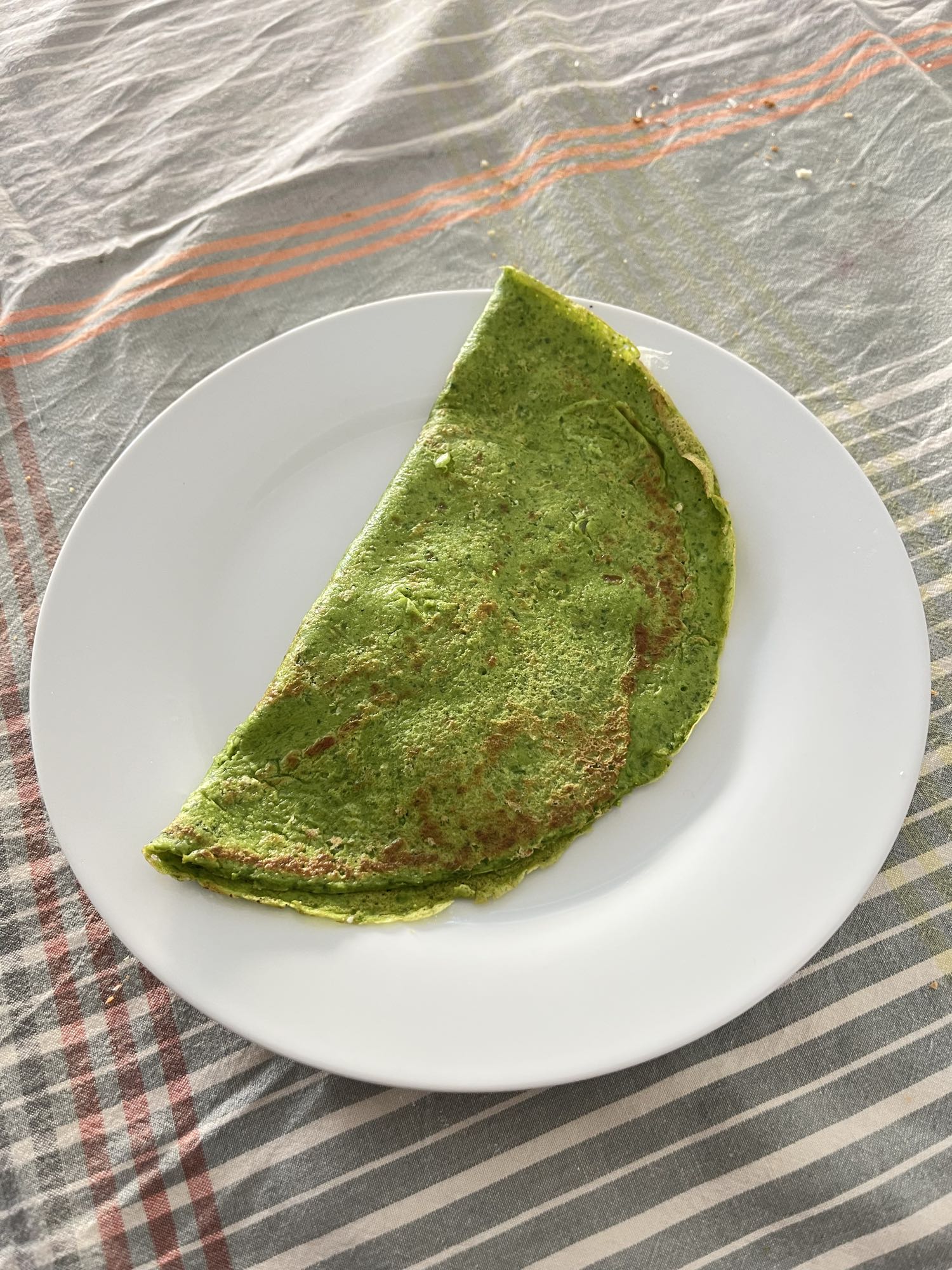 Crepa de espinaca