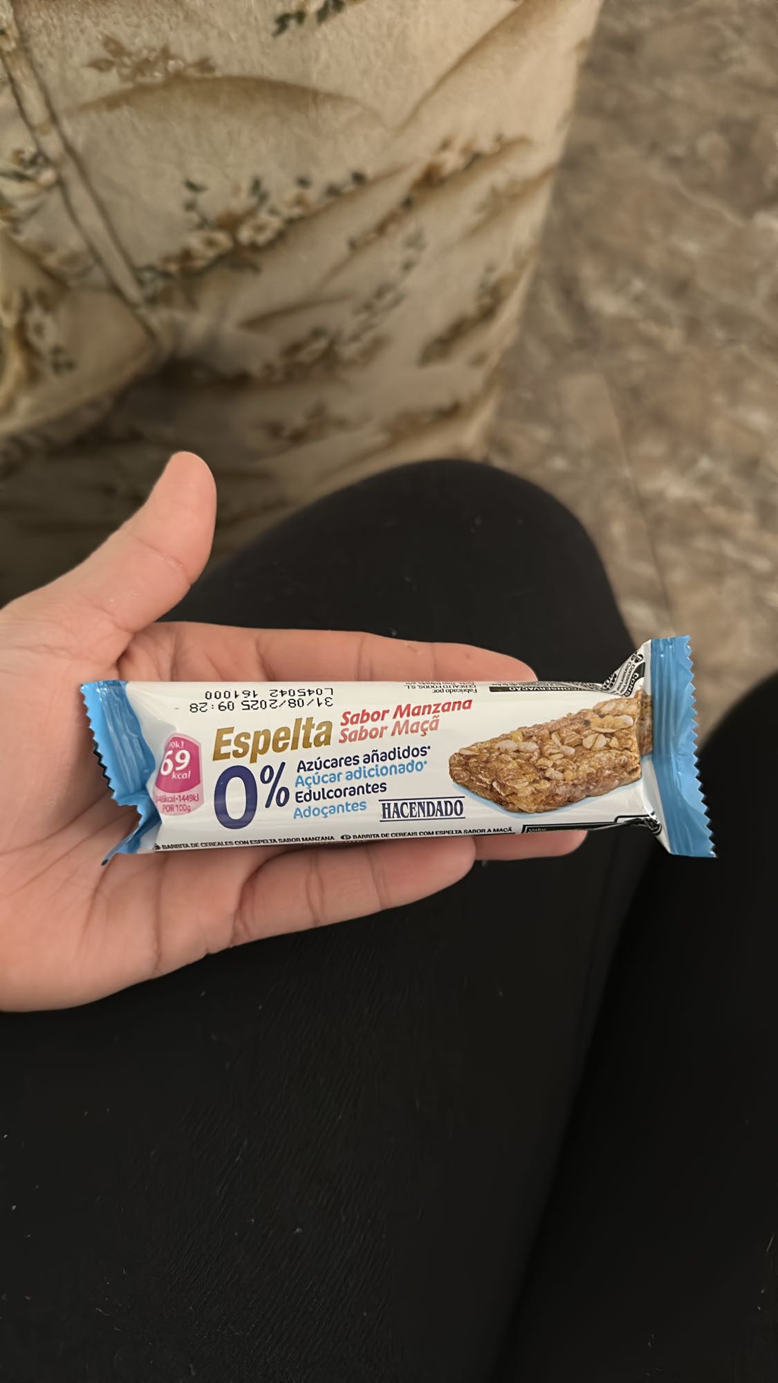 Barrita de espelta manzana