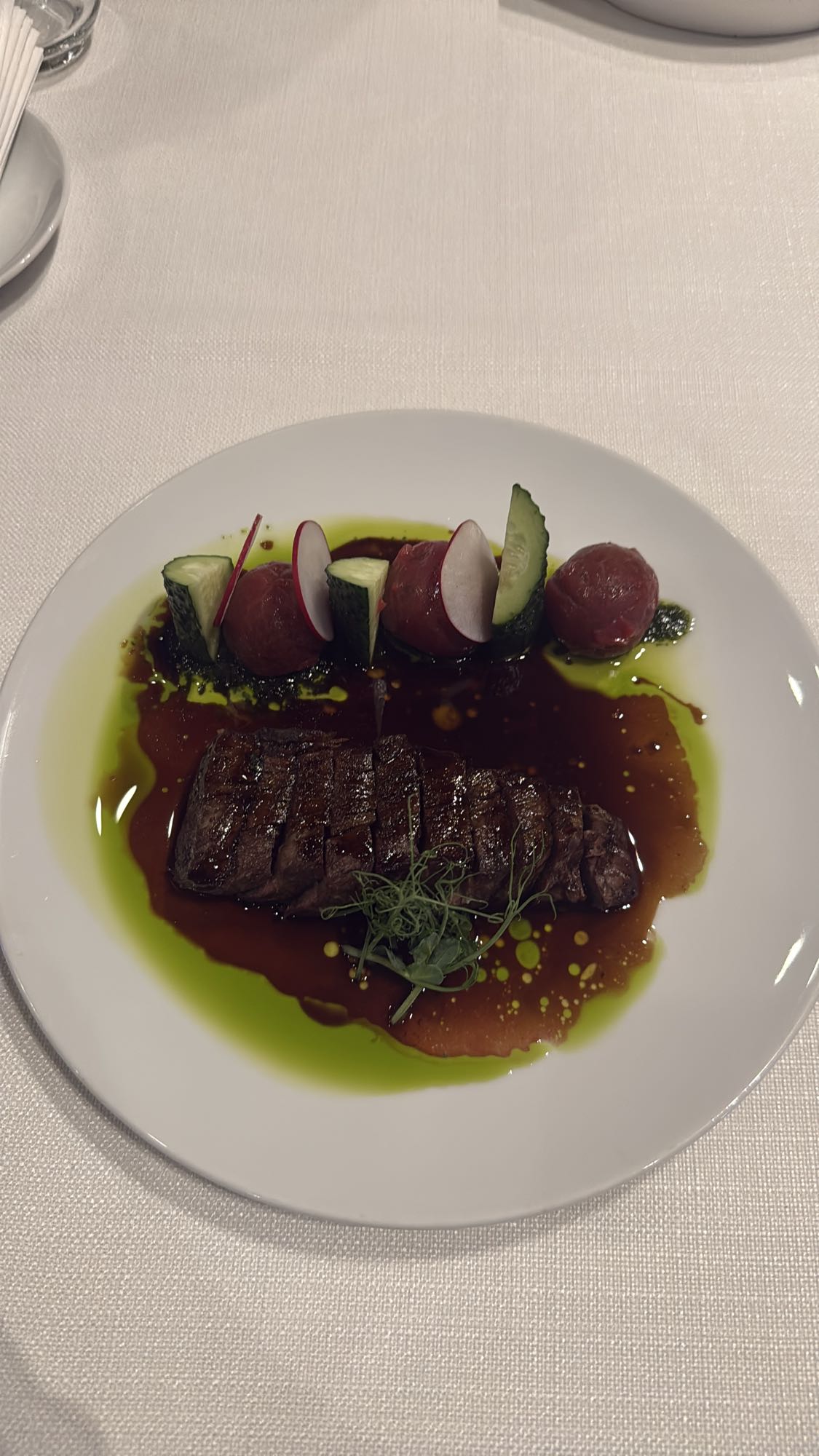 Стейк с овощами