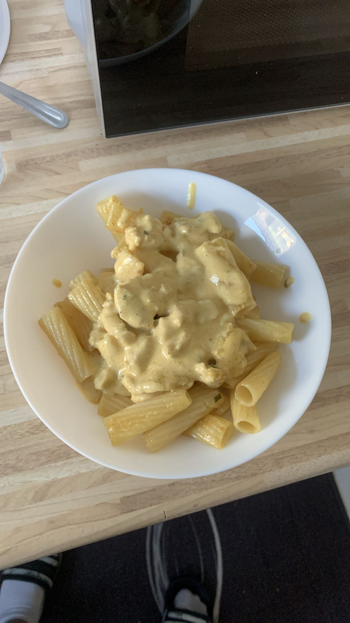 Nudeln mit Sahnesoße