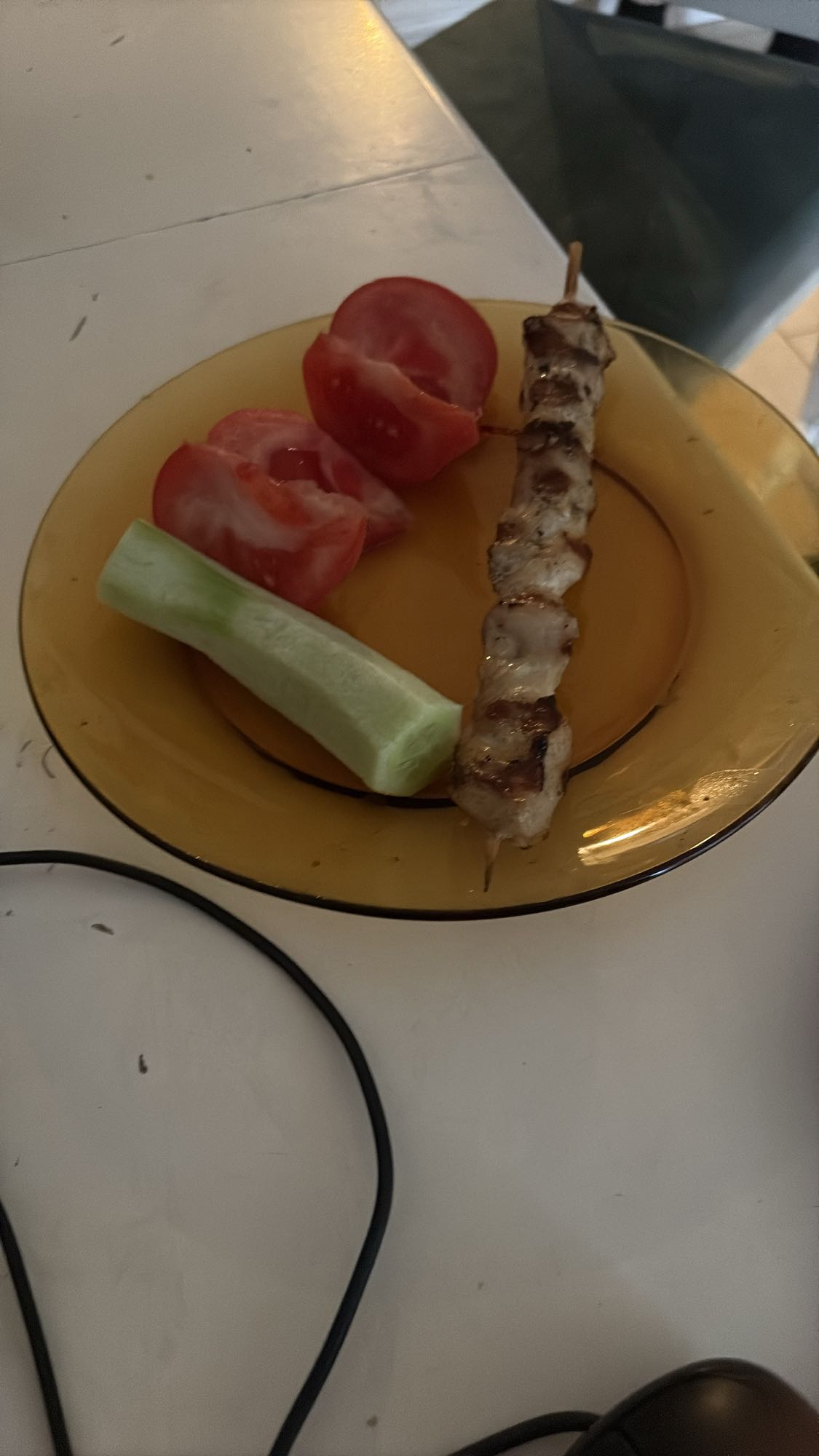 Шашлык с овощами