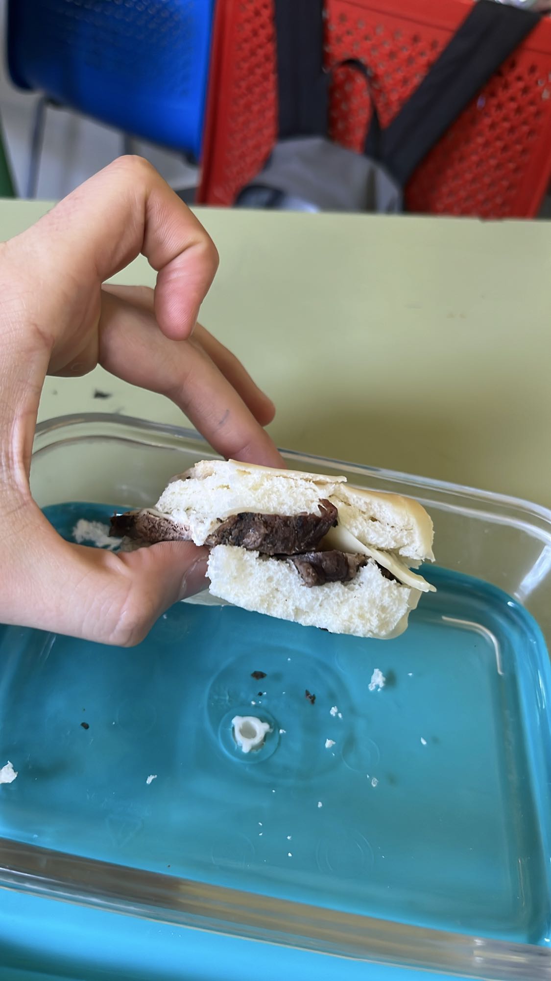 Sándwich de carne y queso