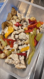 Poulet aux légumes rôtis