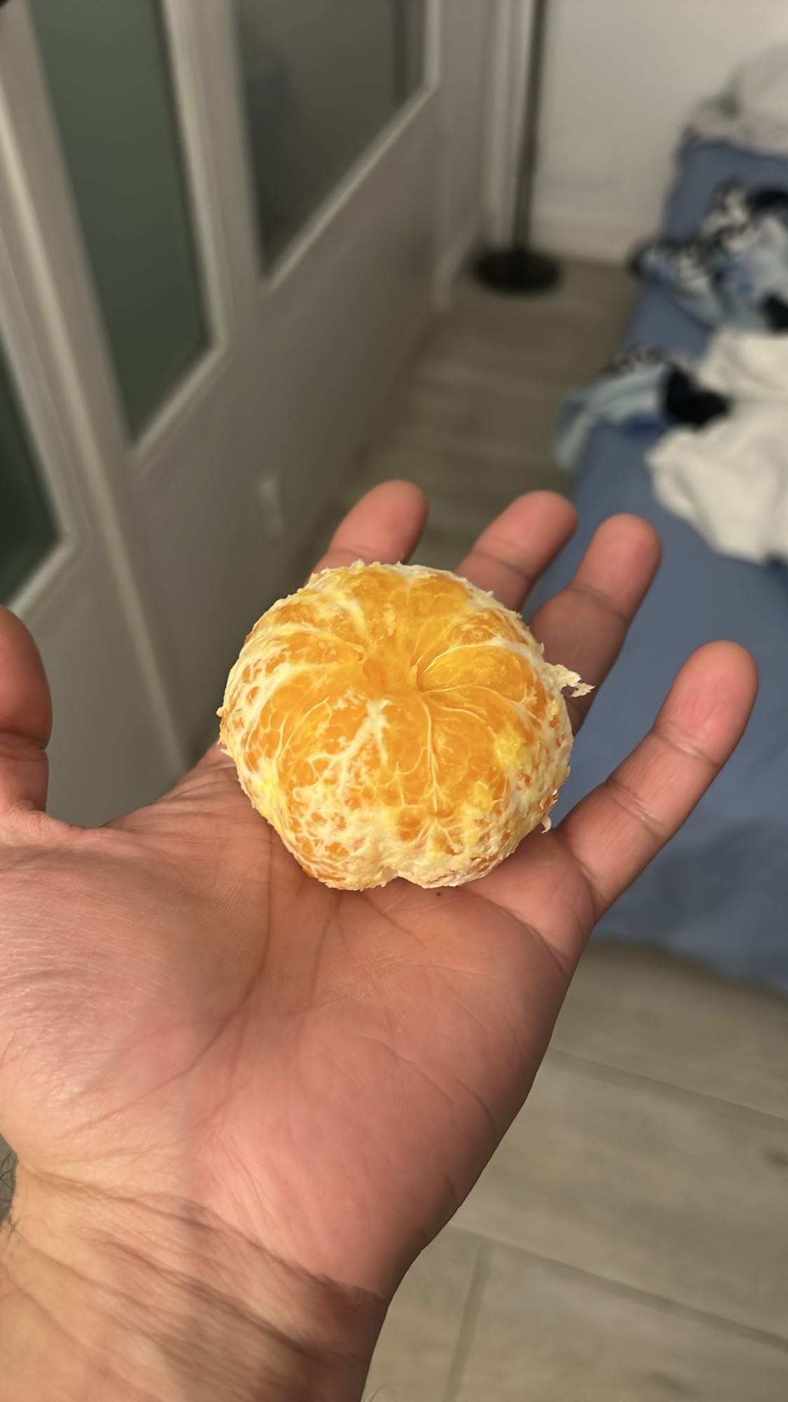Mandarina pelada