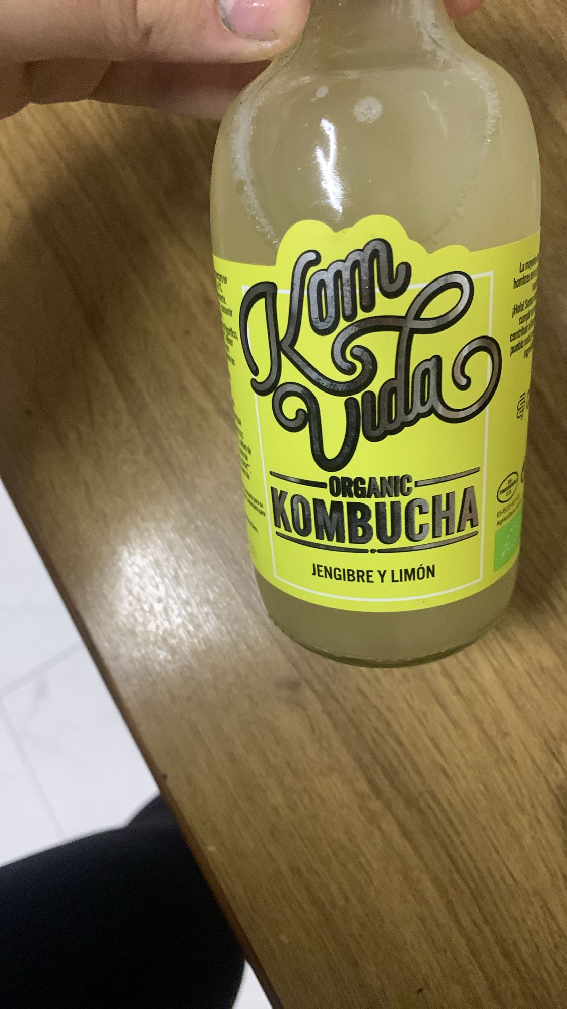 Kombucha jengibre y limón