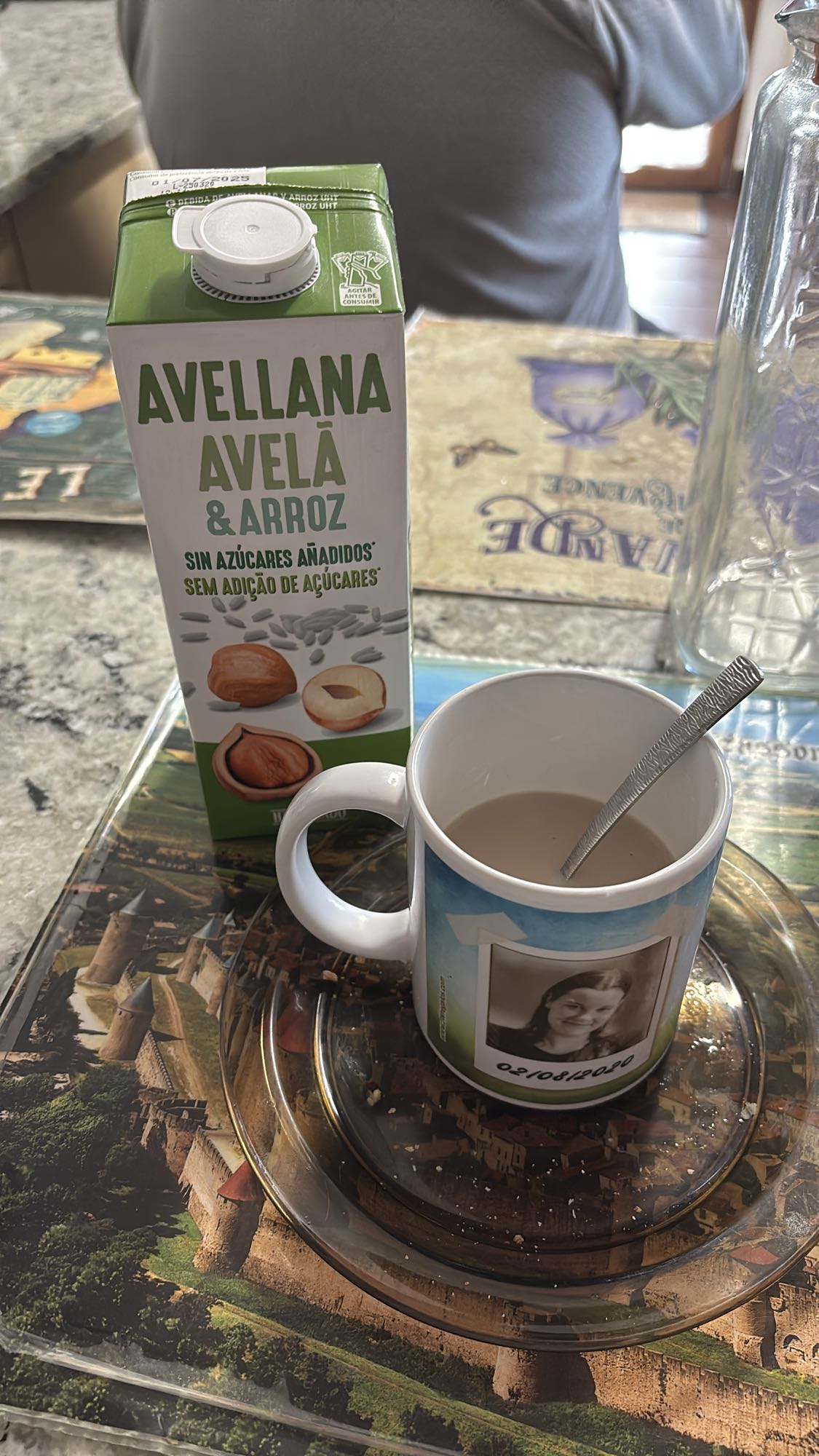 Bebida de avellana y arroz
