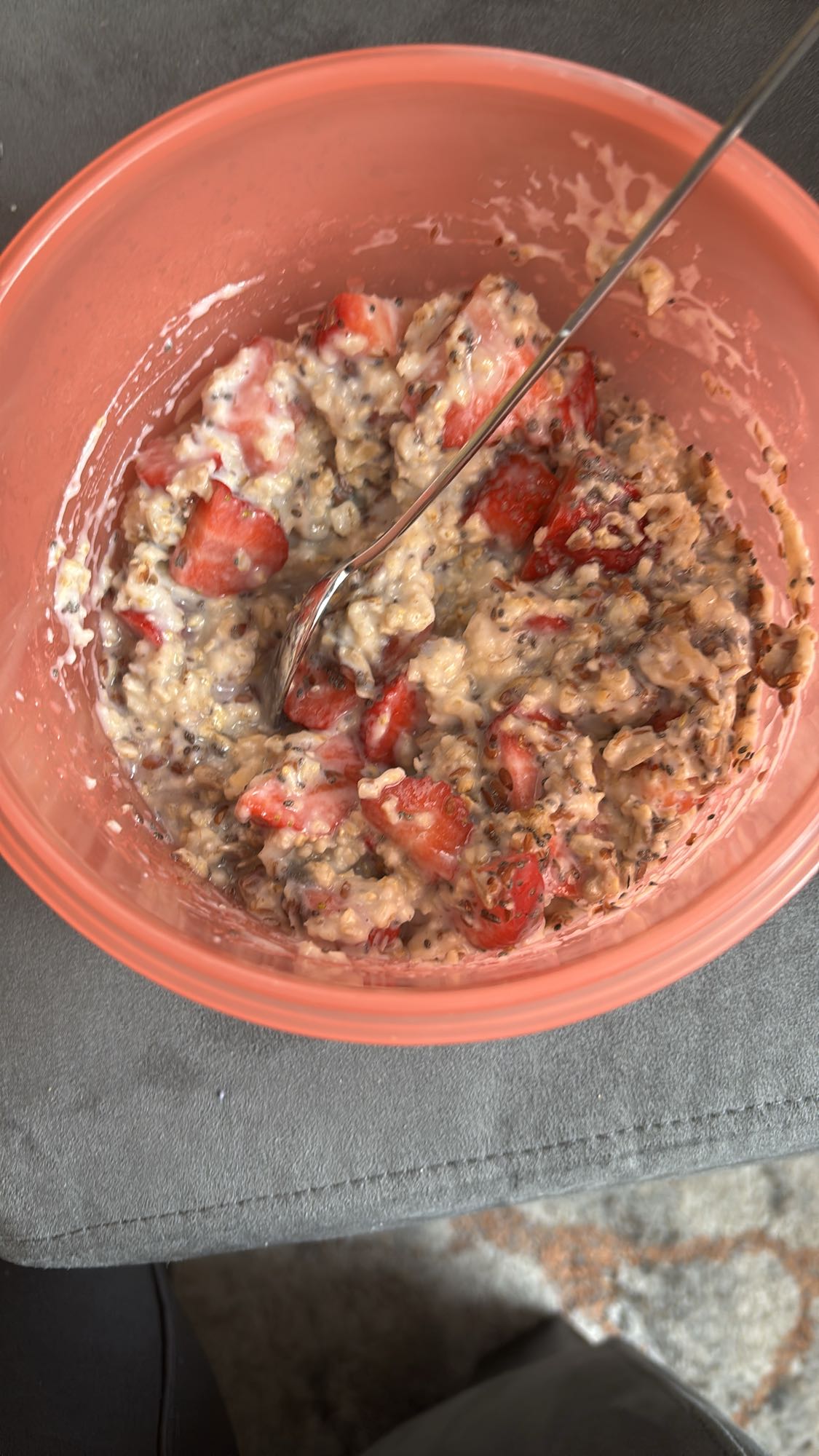 Erdbeer-Haferbrei