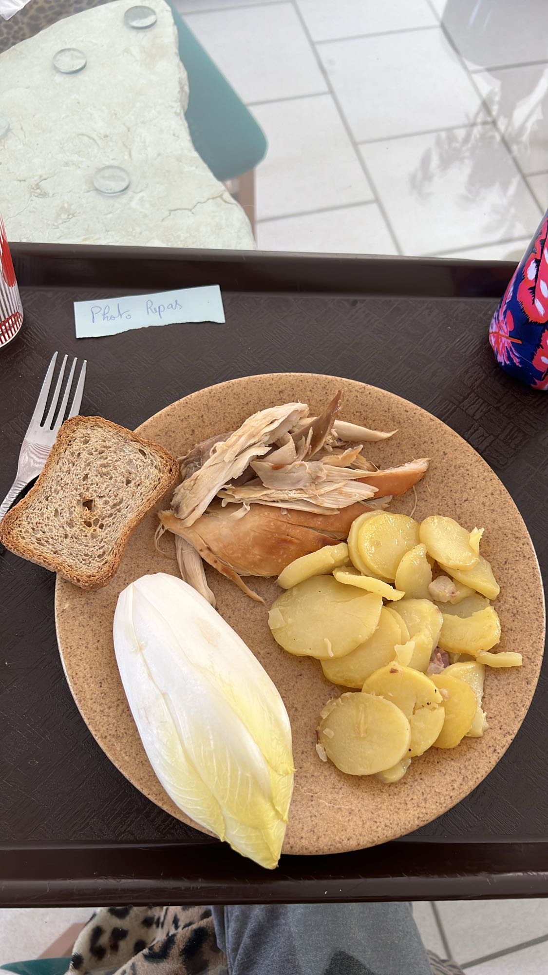 Poulet avec pommes de terre