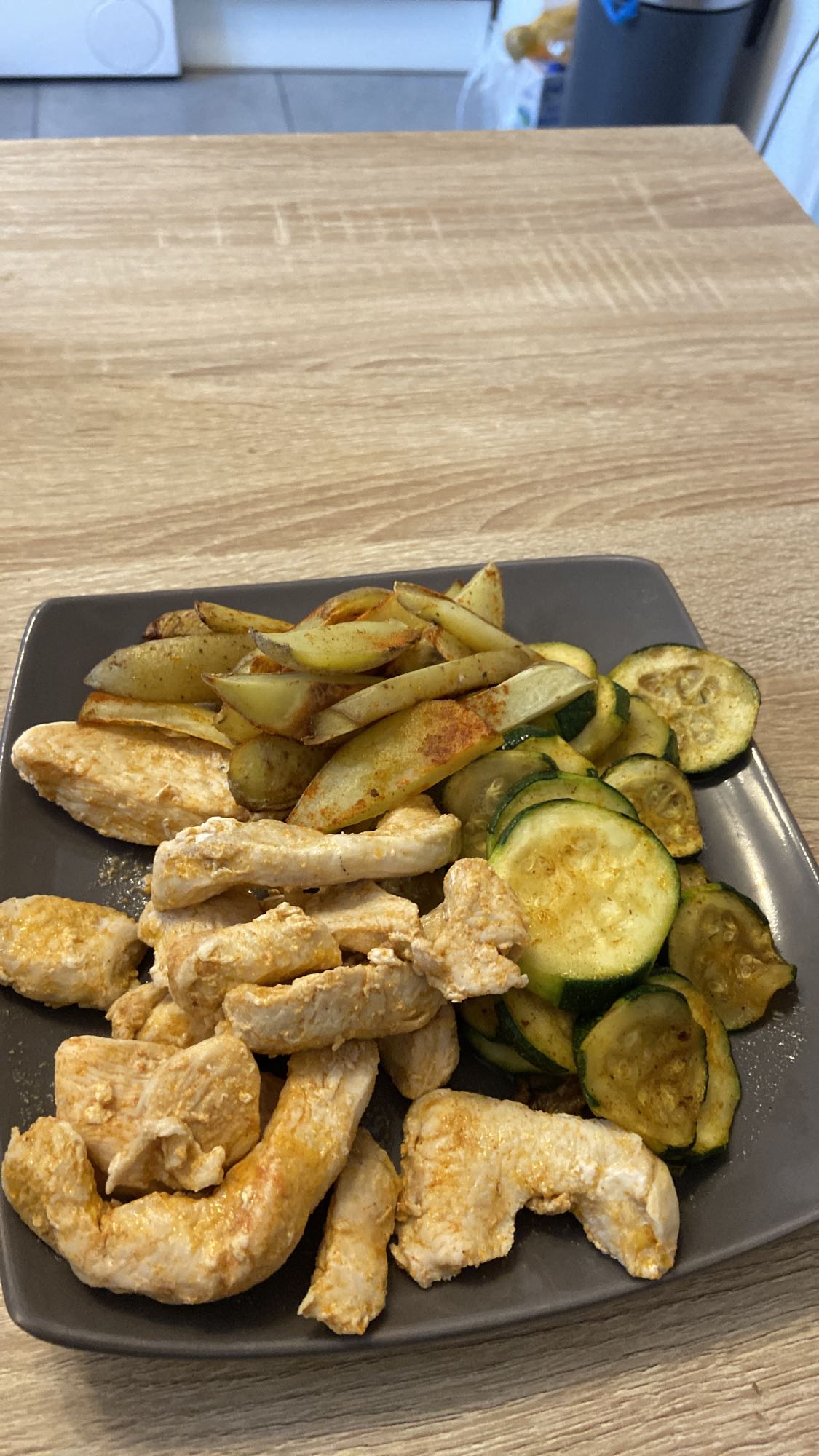 Poulet avec légumes