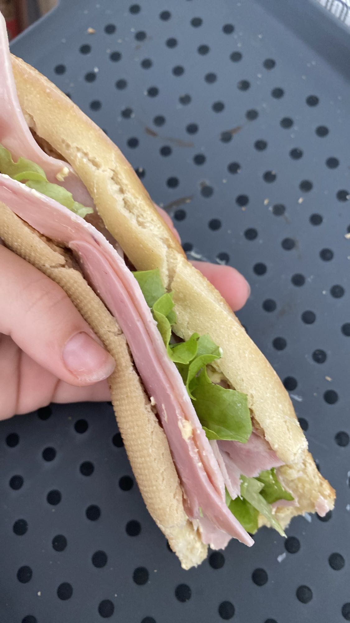 Sandwich jambon salade