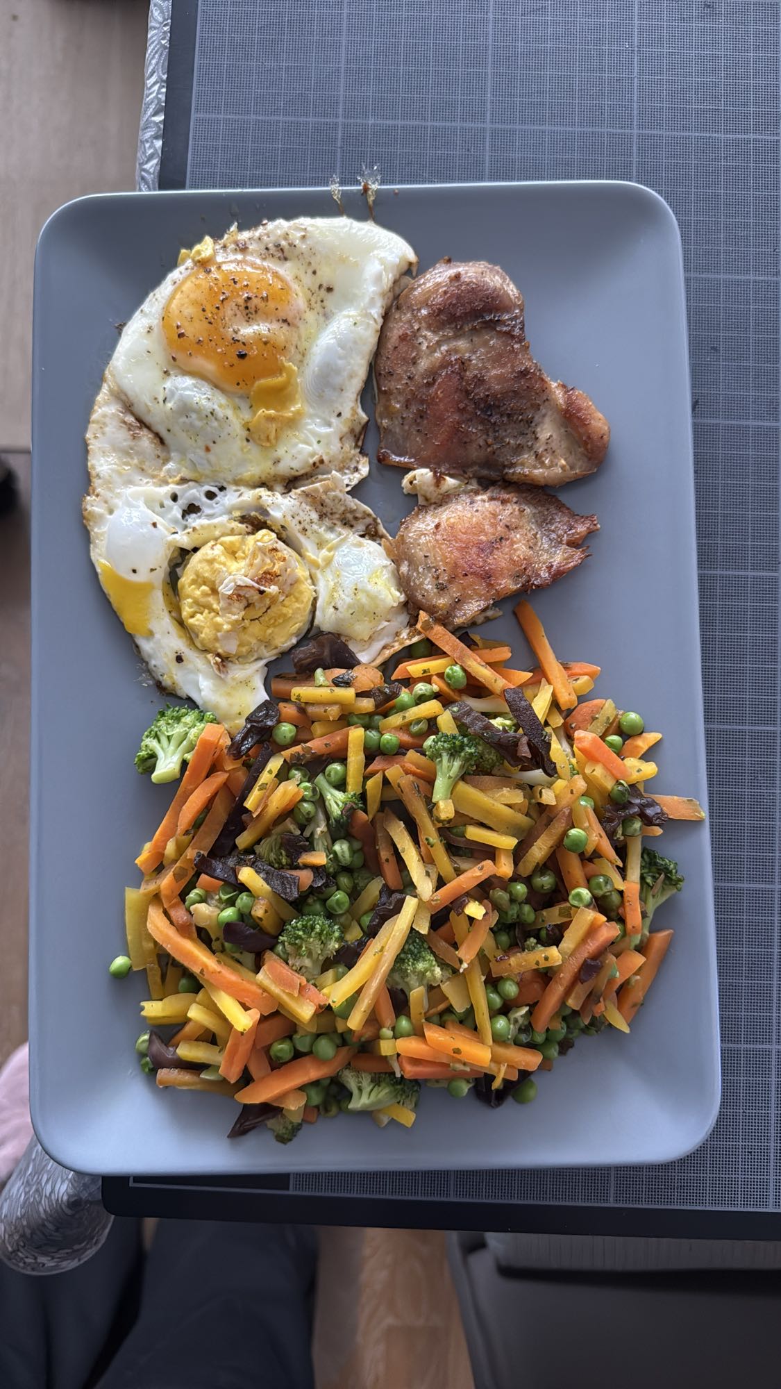 Poulet avec légumes