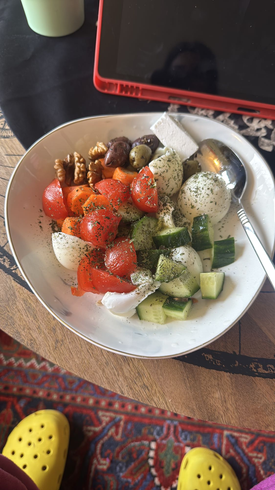 Gesunder Frühstücksteller