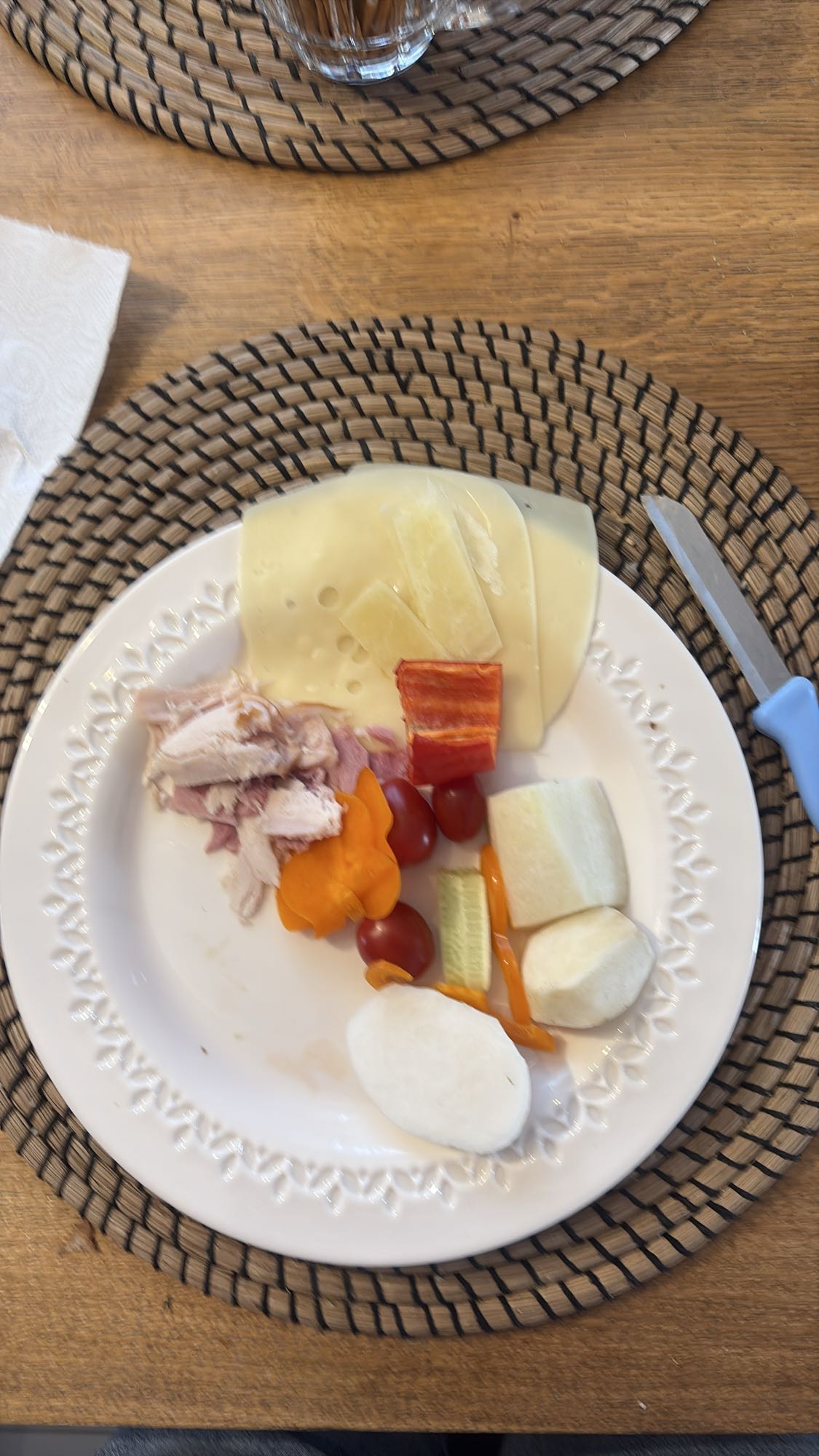 Talerz warzyw i sera