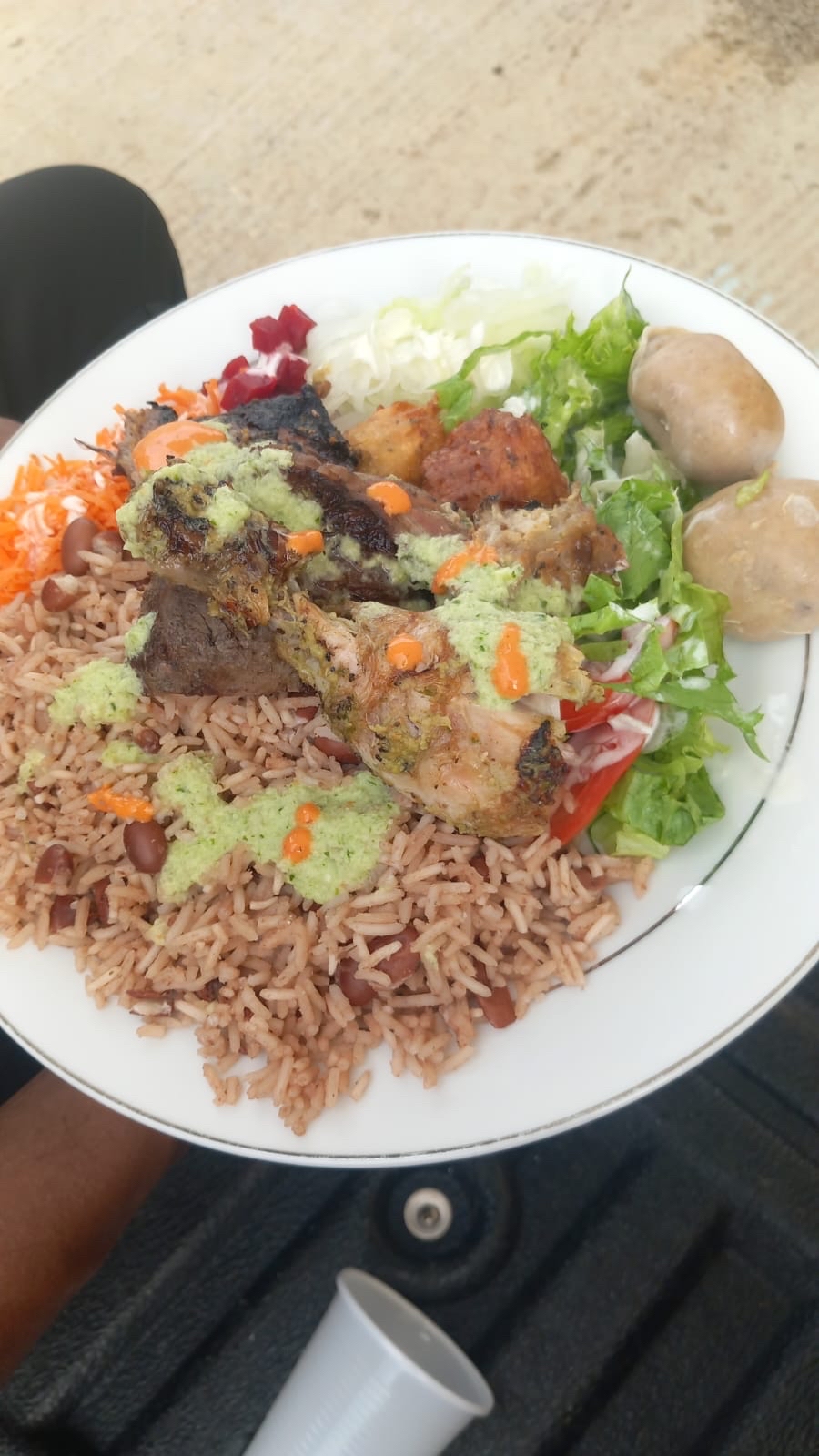 Riz aux haricots et poulet