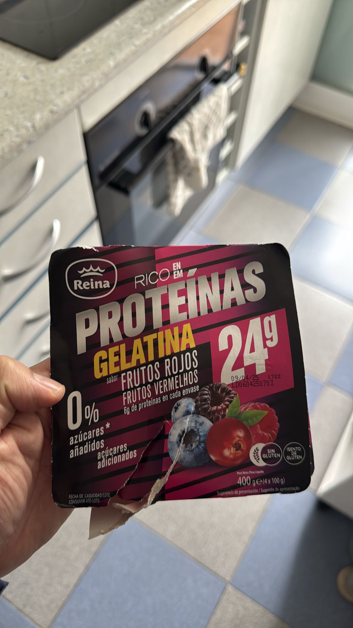 Gelatina de frutos rojos