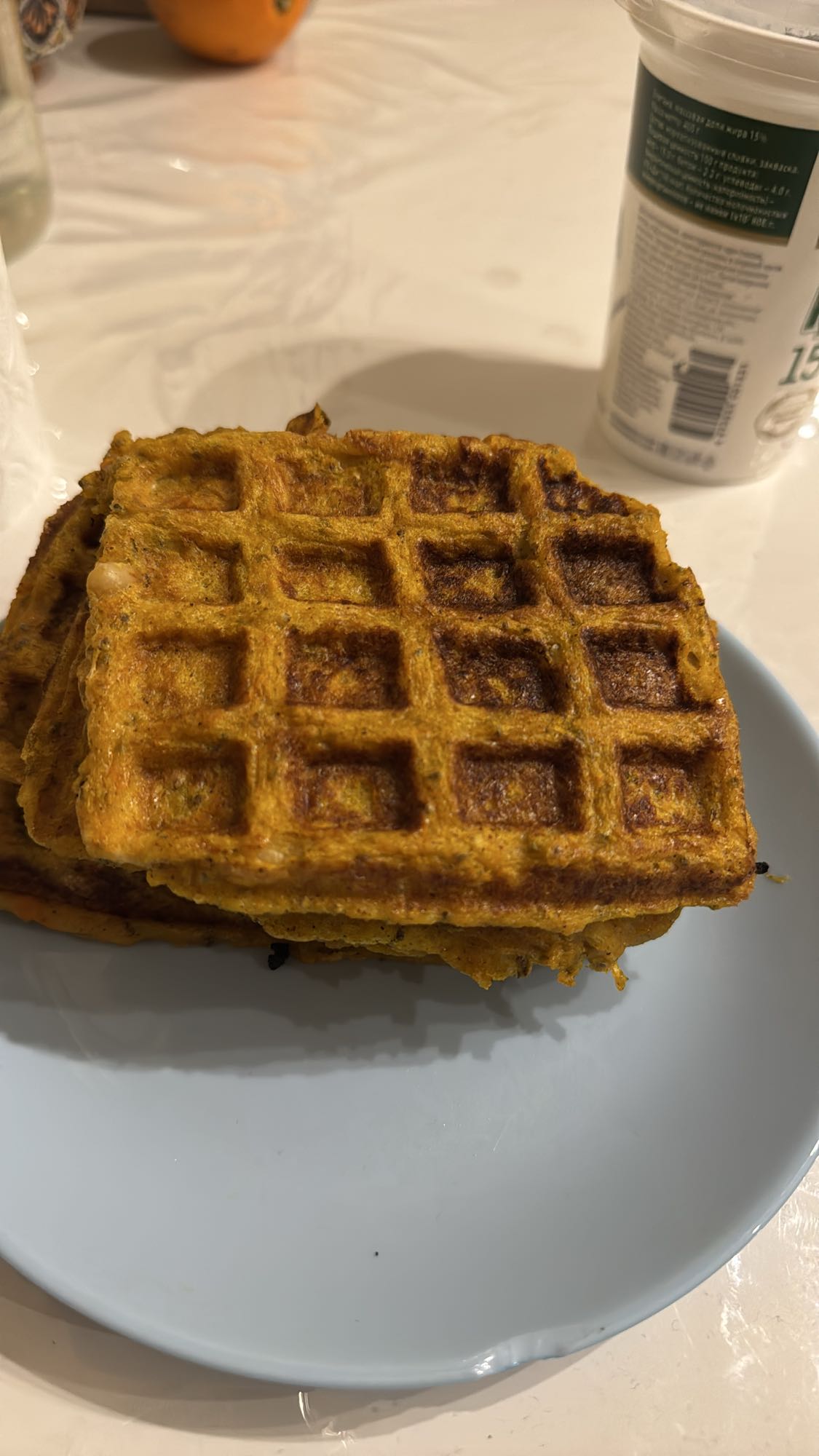 Овощные вафли