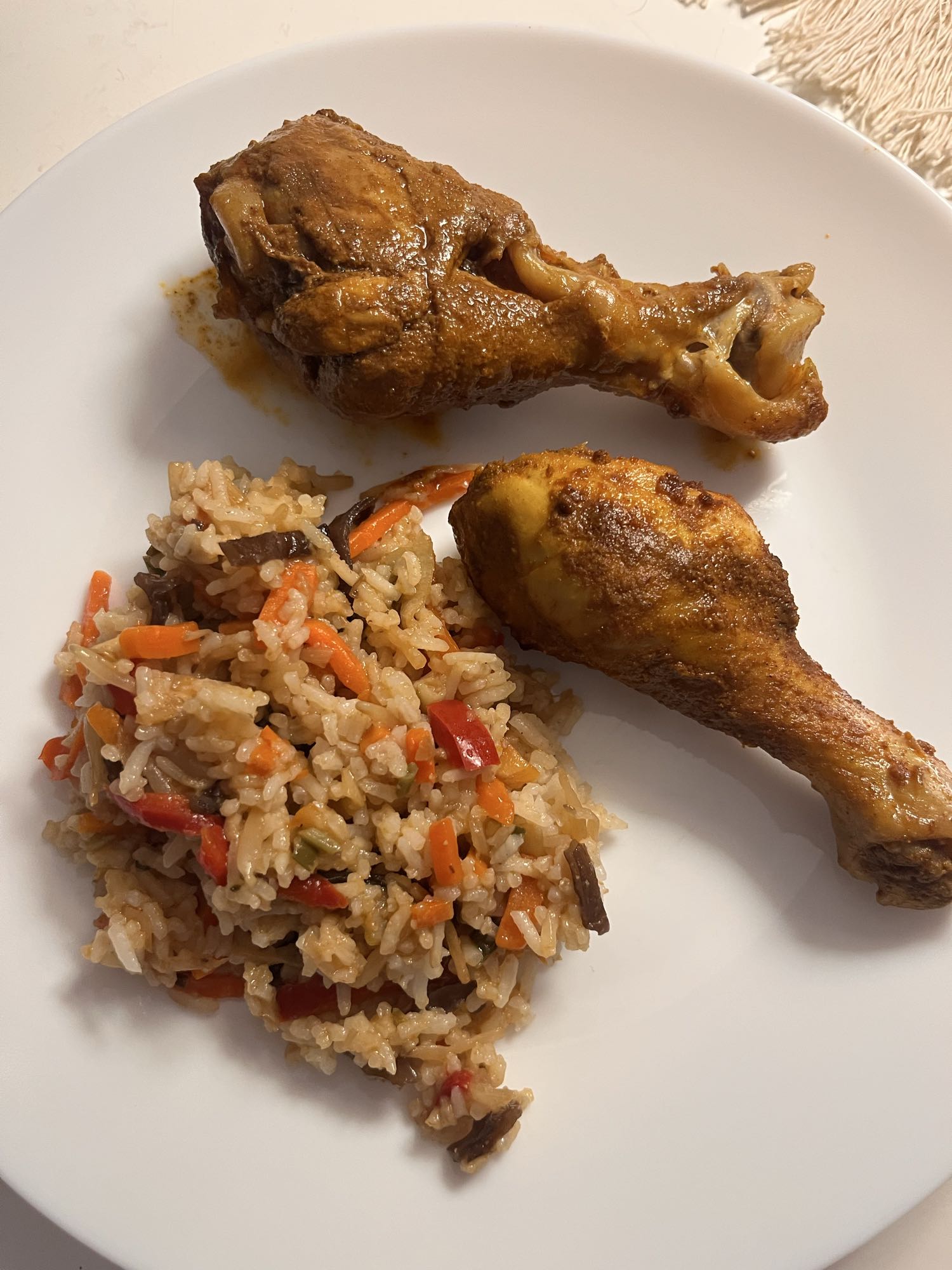 Kurczak z ryżem i warzywami