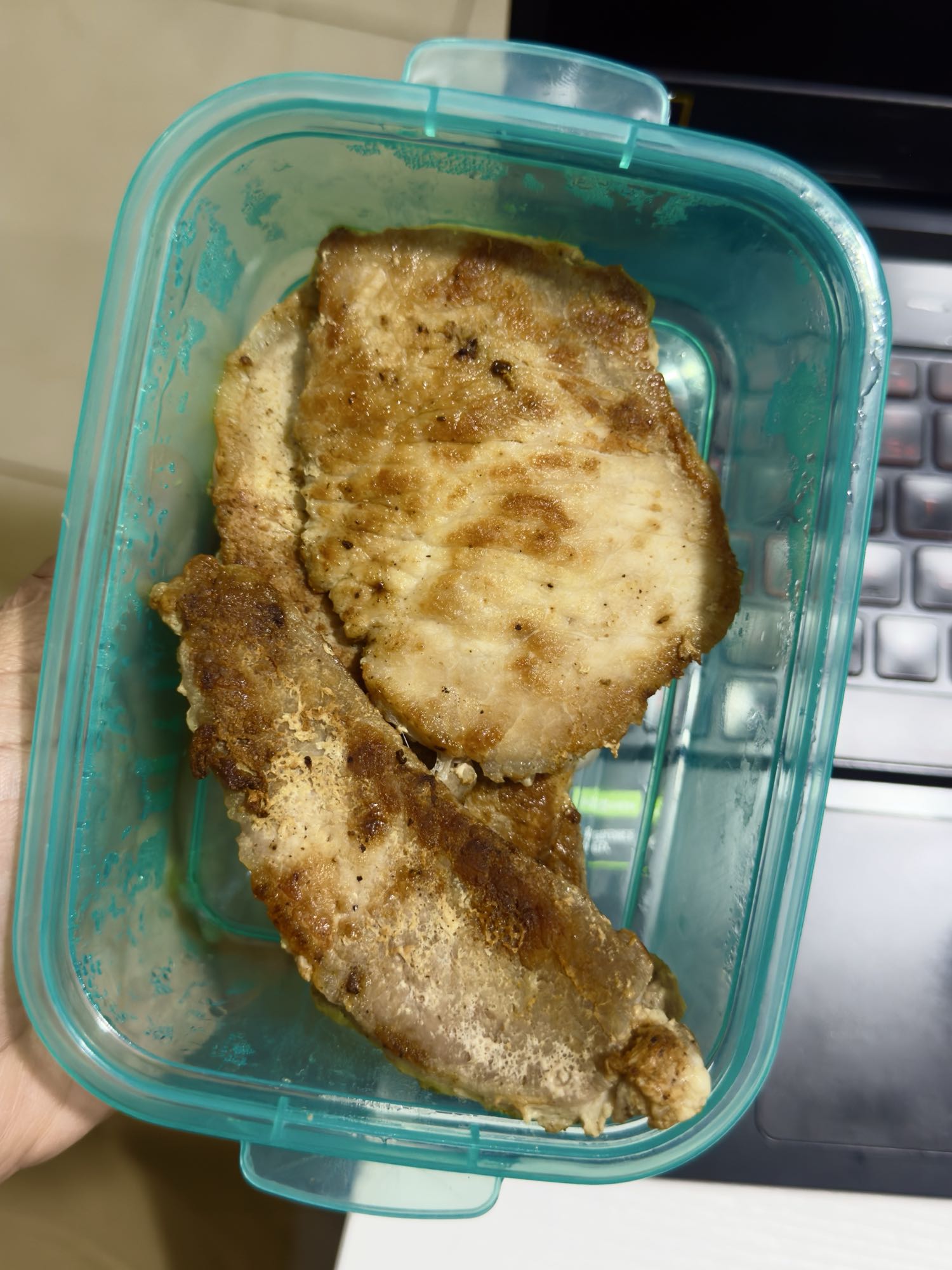 Chuleta de cerdo asada