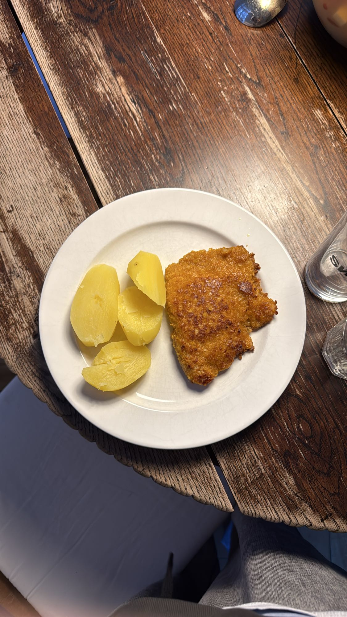 Schnitzel mit Kartoffeln